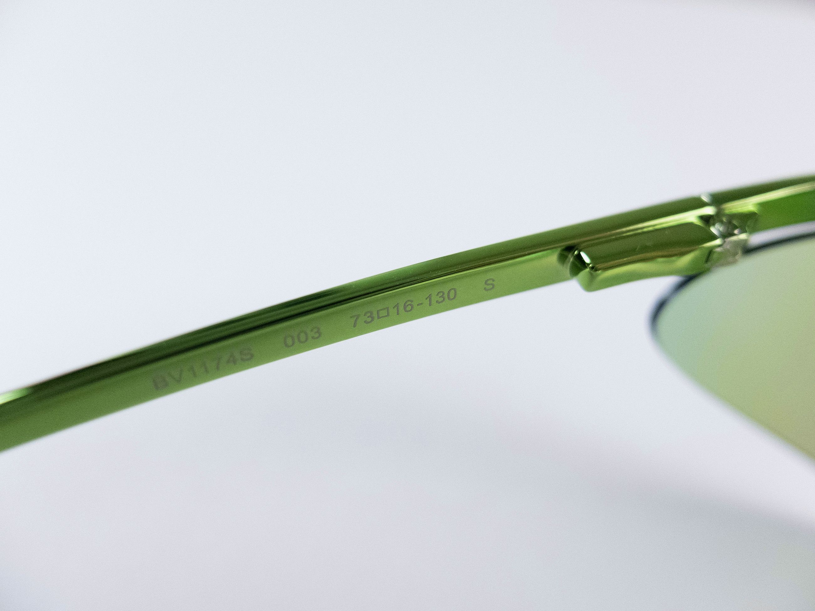 Bottega Veneta BOTTEGA VENETA green Shield mirrored sunglasses BV1174S q Size ONE SIZE - 11 Thumbnail