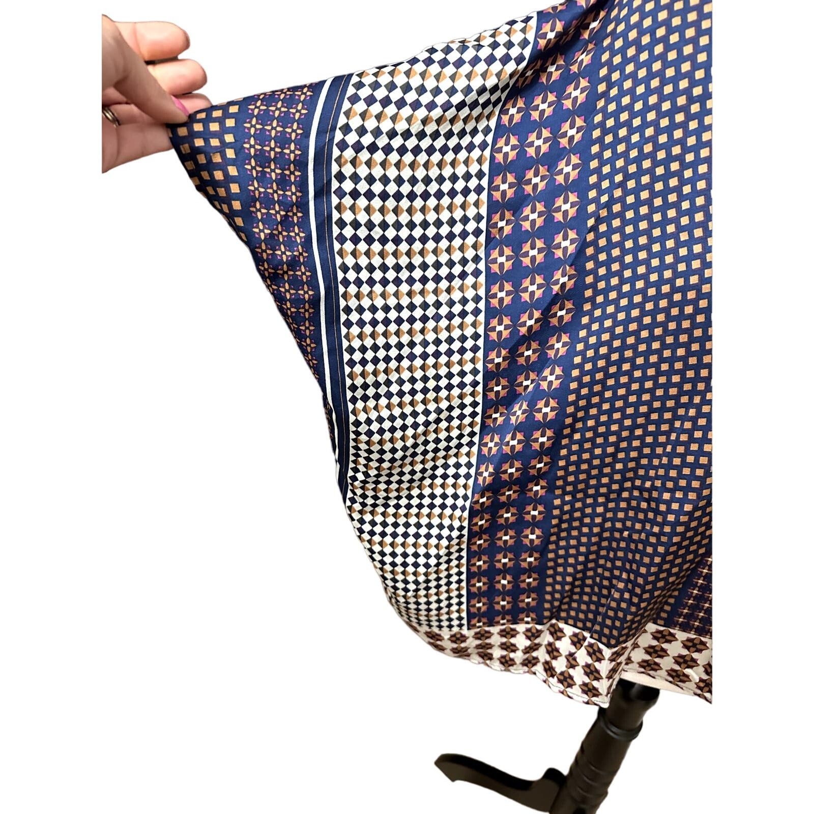 Other Central Park West Boho Blouse Scoop Neck High-Low Blue XS Size XS / US 0-2 / IT 36-38 - 4 Thumbnail