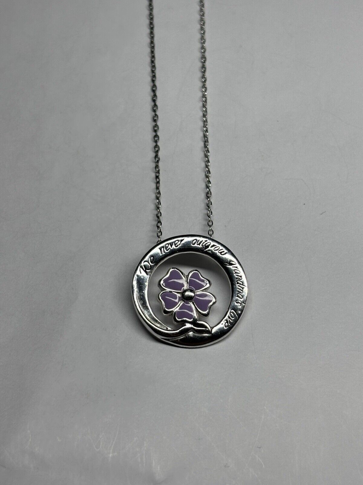 Other Sterling Silver 925 Enamel Grandma's Love Pendant Necklace Size ONE SIZE - 1 Thumbnail