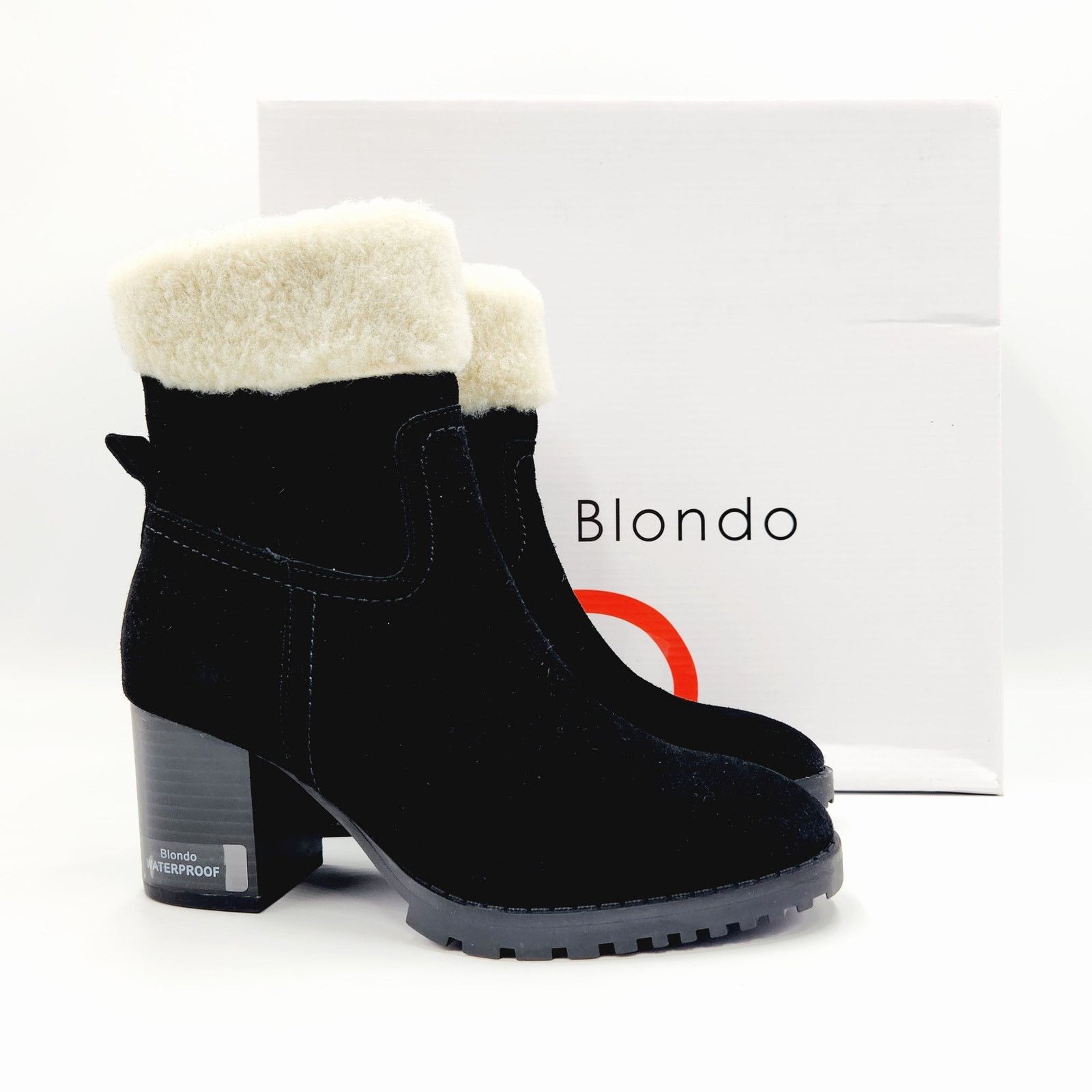 The Unbranded Brand Blondo Women Black Waterproof Suede Ankle Booties Size 10M Size US 10 / IT 40 - 3 Thumbnail