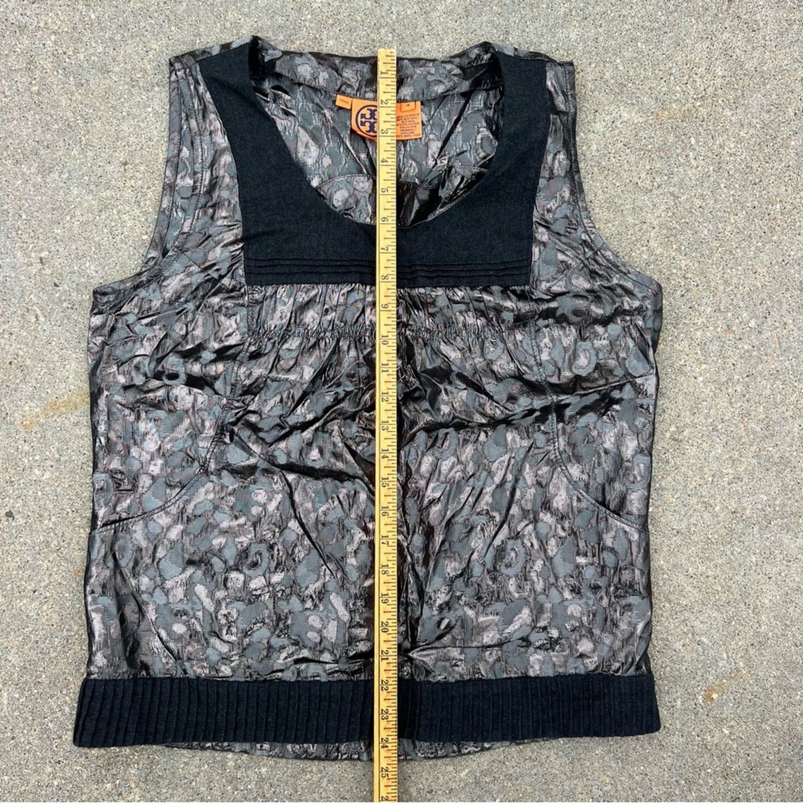 Tory Burch Tory Burch Claire Metallic Black Cheetah Sleeveless Tank Size XL / US 12-14 / IT 48-50 - 9 Thumbnail