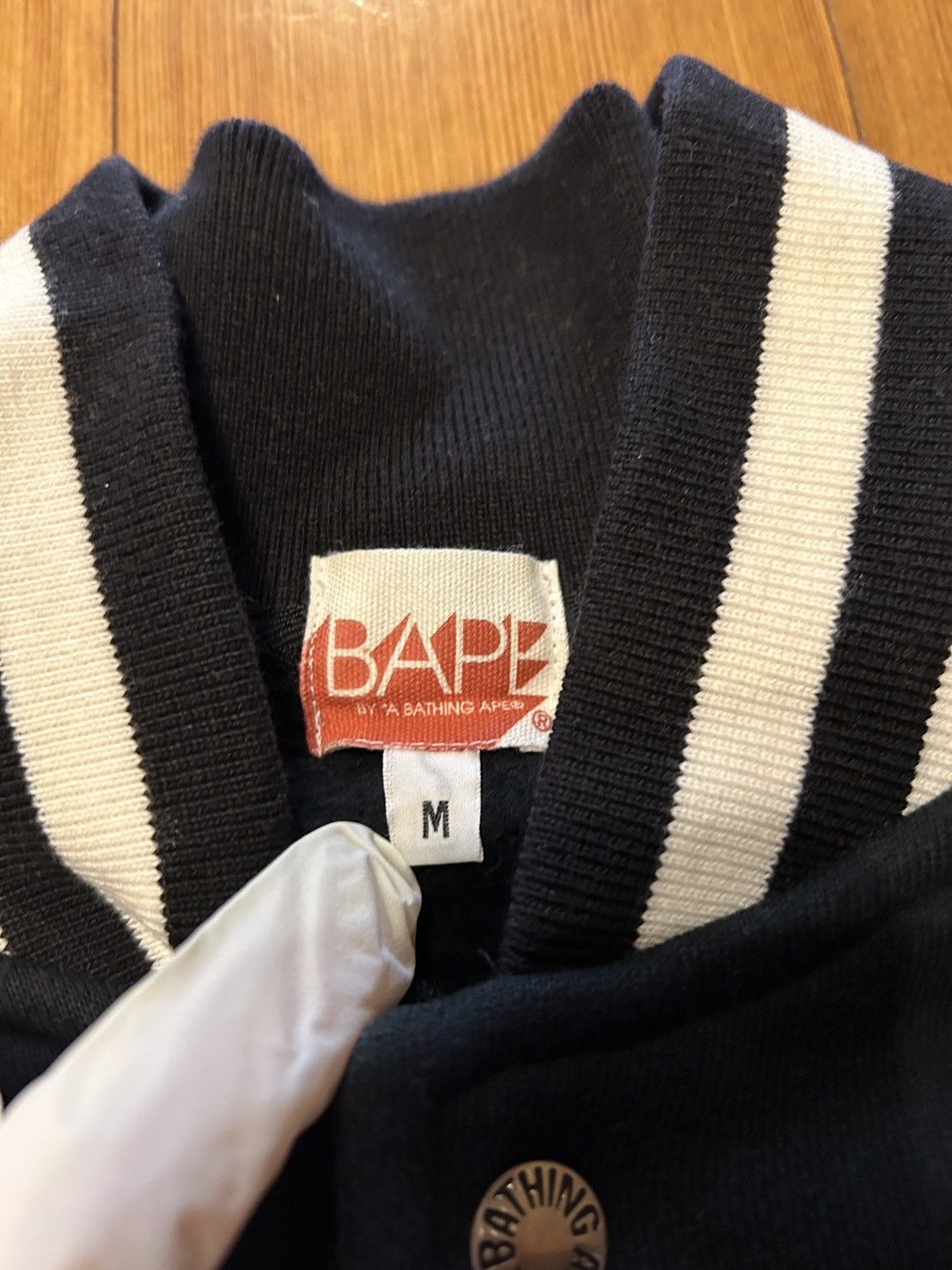 Bape Bape Black Patch Logo Jacket Japan Size US M / EU 48-50 / 2 - 7 Thumbnail