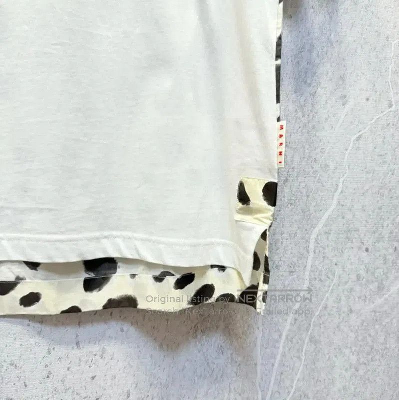 Marni Marni White Cotton Men’s T-Shirt with Print . Size US L / EU 52-54 / 3 - 3 Thumbnail