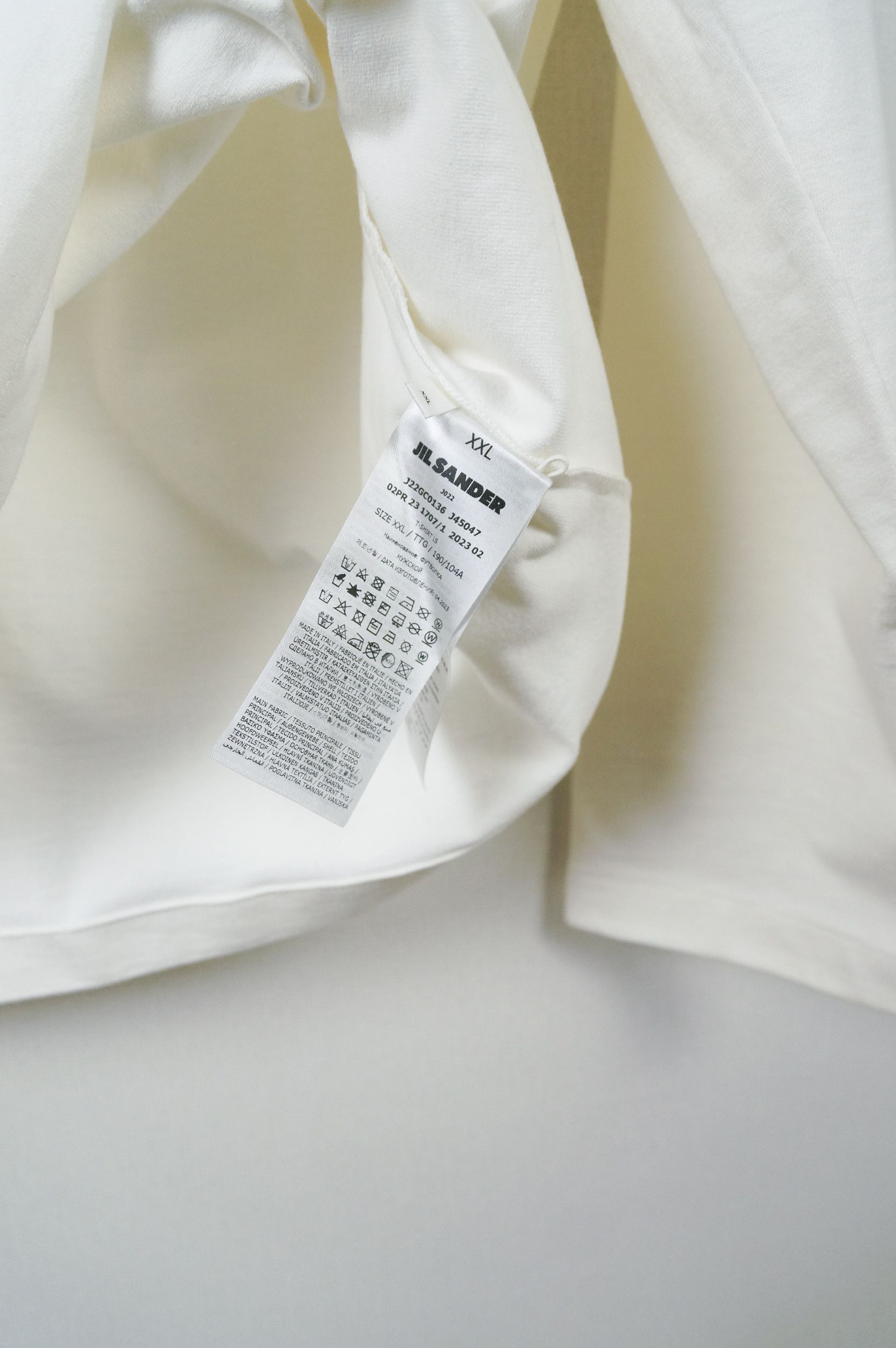 Jil Sander Jil Sander front logo long sleeve Size US XXL / EU 58 / 5 - 6 Thumbnail