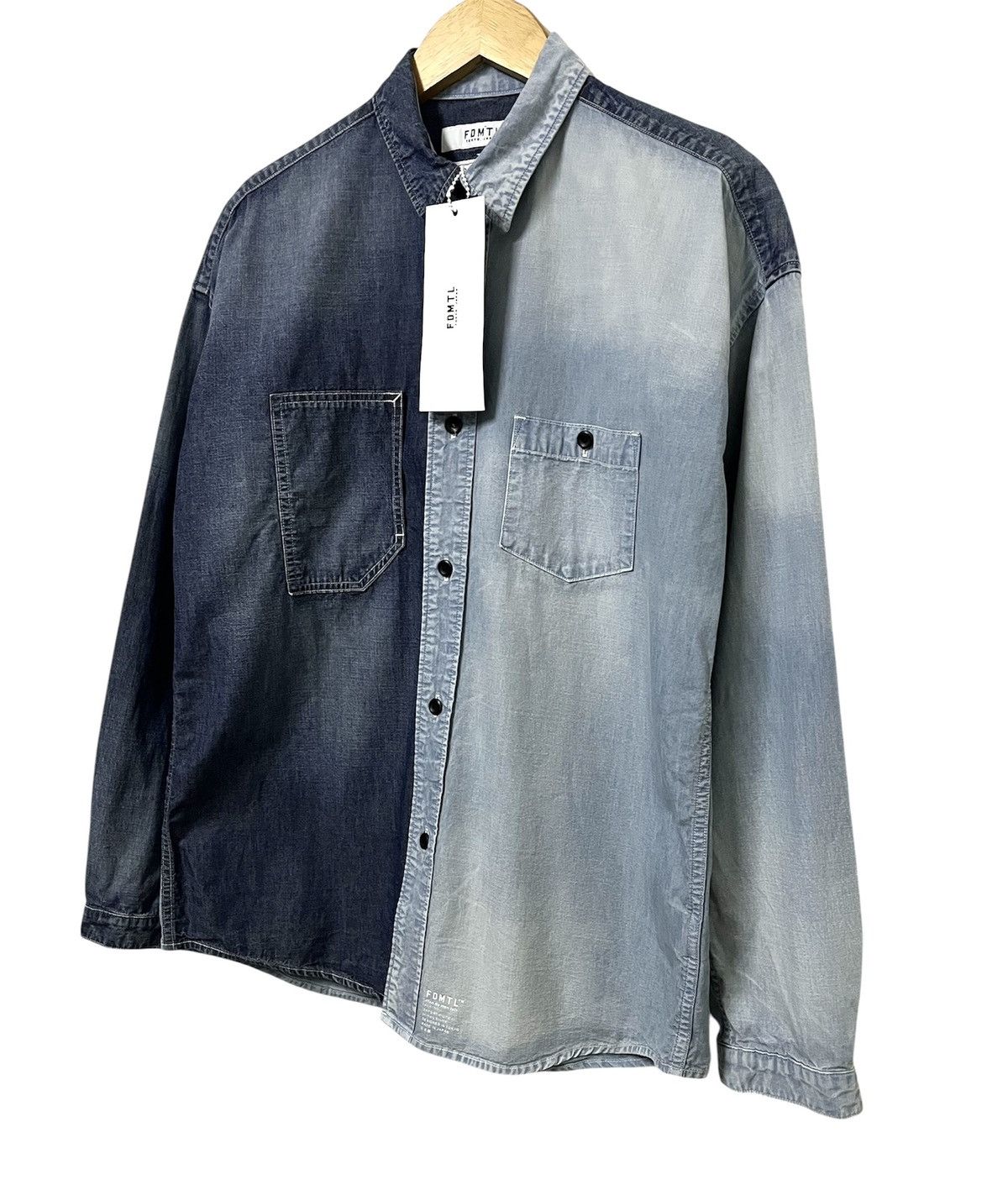 FDMTL FDMTL FUNDAMENTAL DENIM INDIGO GARMENTS JAPANESE BRAND SHIRT Size US L / EU 52-54 / 3 - 4 Thumbnail