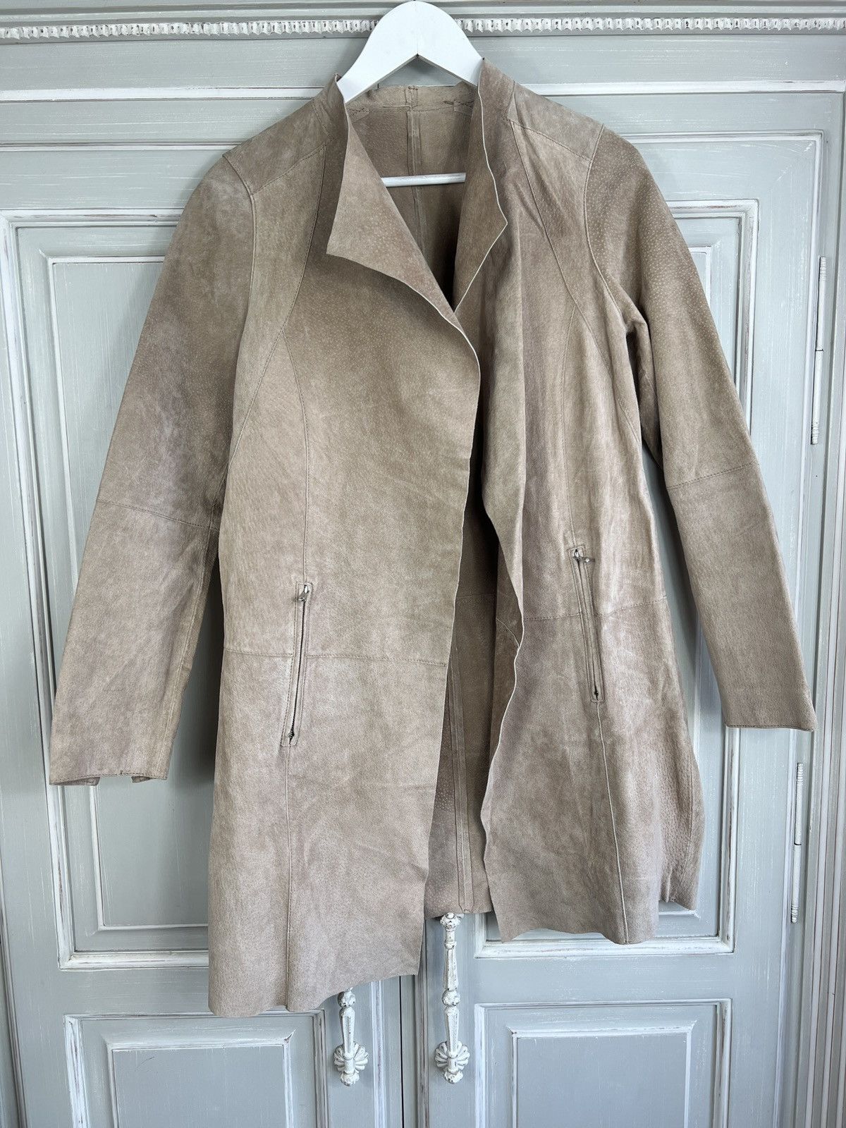 Other OAKWOOD LONG LEATHER JACKET RICK OWENS STYLE Size M / US 6-8 / IT 42-44 - 1 Thumbnail