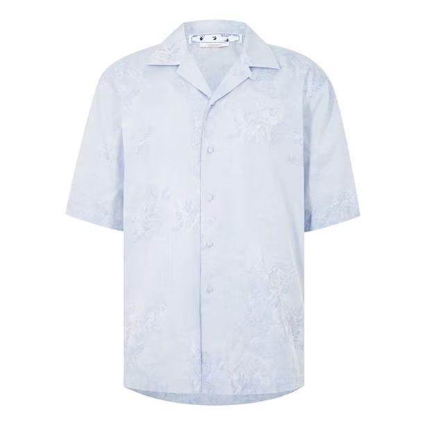 image of Off White O1G2R1Mq0424 Shirts In Azzurro, Men's (Size Medium)