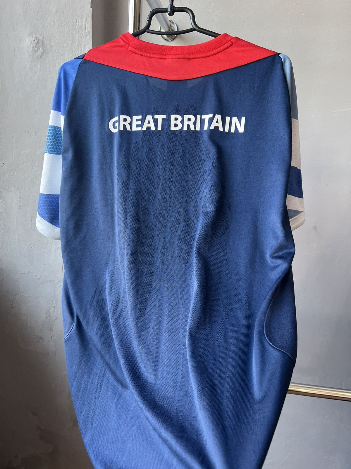 Adidas 2012 LONDON OLYMPIC GAMES GREAT BRITAIN TRAININGJERSEY SHIRT Size US L / EU 52-54 / 3 - 15 Thumbnail
