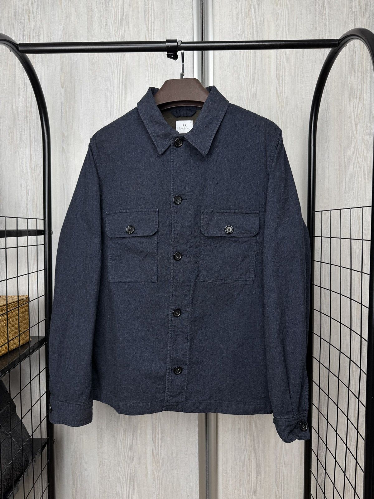 Paul Smith Paul Smith vintage French work style overshirt jacket Size US XL / EU 56 / 4 - 1 Thumbnail