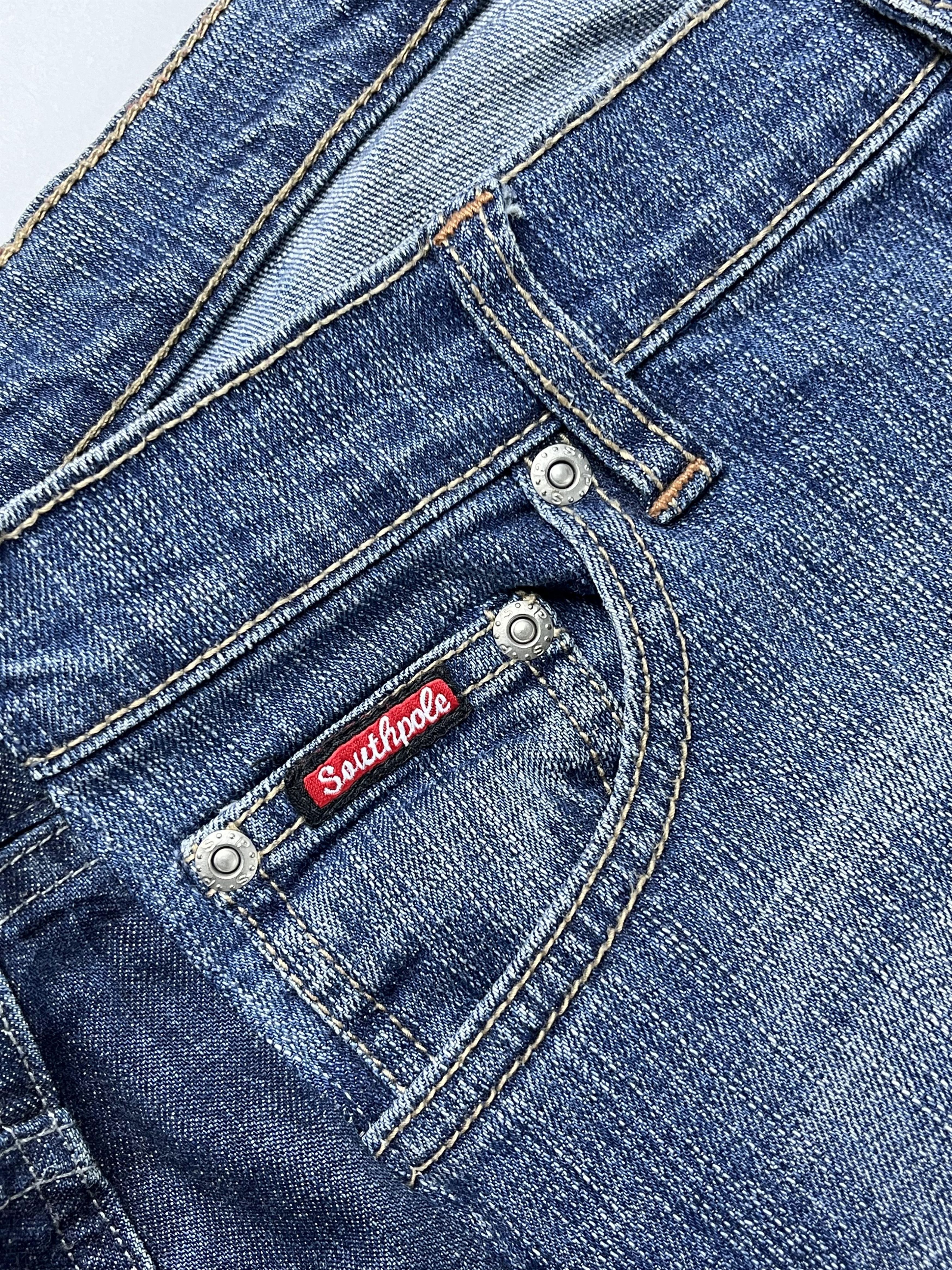Japanese Brand SOUTHPOLE VINTAGE CRAZY BAGGY FIT REWORK JEAN Size US 34 / EU 50 - 8 Thumbnail