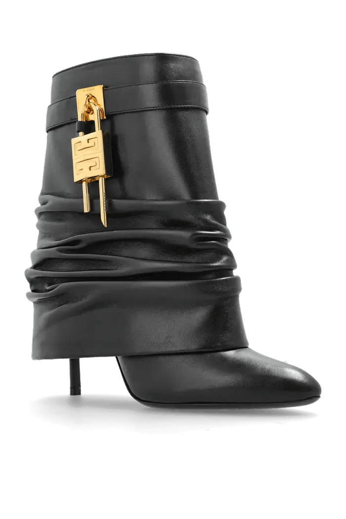Givenchy o1w1db10326 Shark Lock Boots in Black Size US 7 / IT 37 - 4 Thumbnail