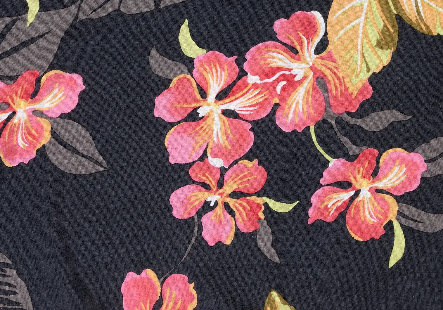 Etro Hibiscus Print T-Shirt in Black, Orange, and Pink, Size S Size US S / EU 44-46 / 1 - 7 Thumbnail