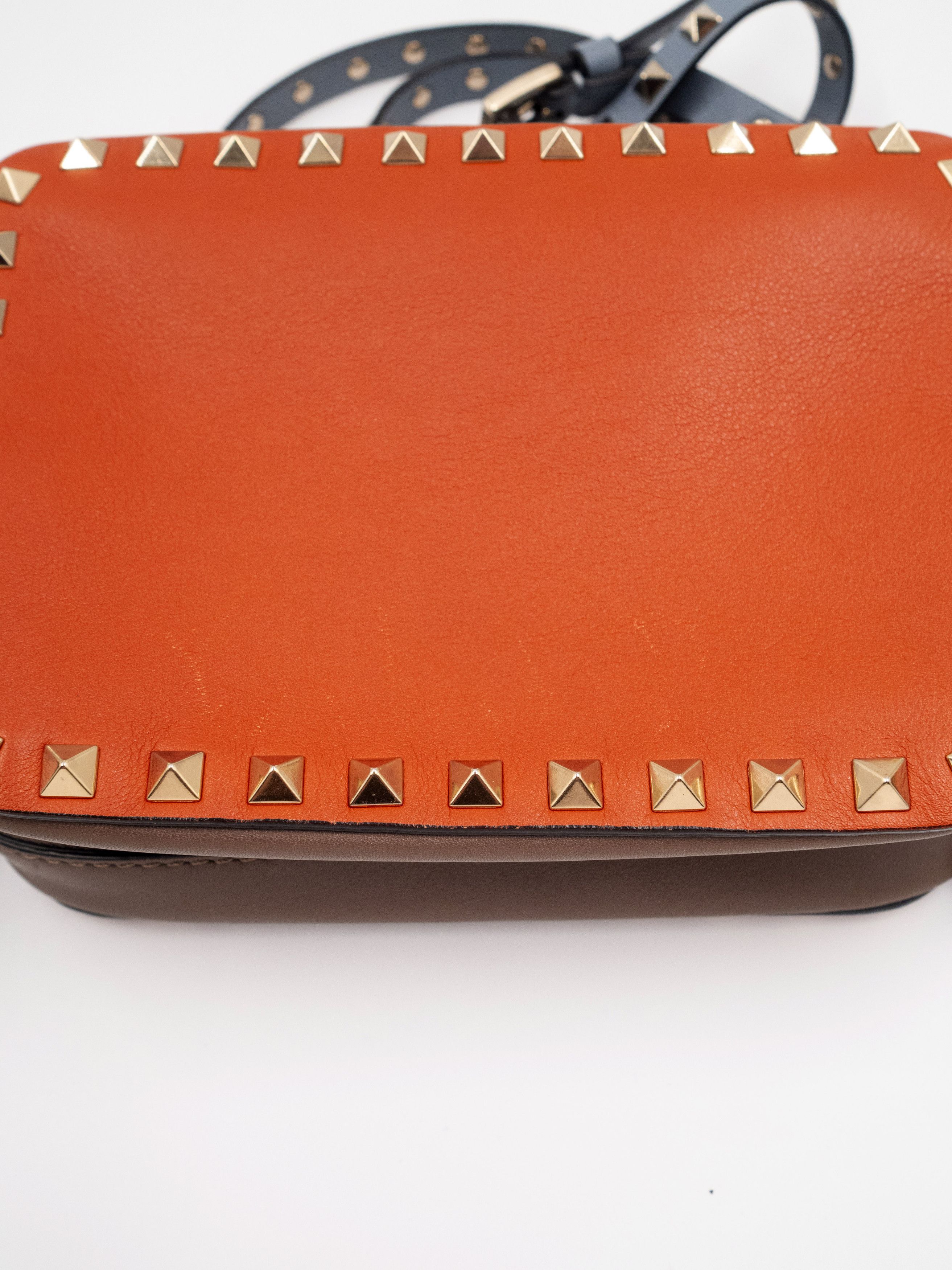 Valentino Dusty Orange Rockstud Camera Bag Size ONE SIZE - 10 Thumbnail