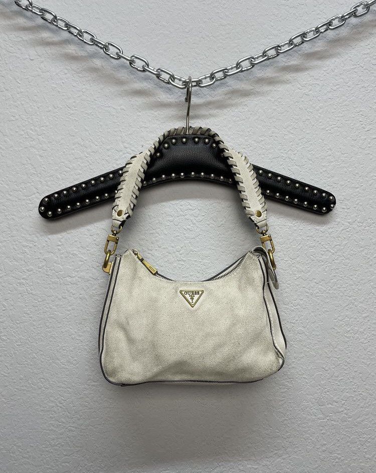 Avant Garde x Guess Vintage Baguette Avantgarde Shoulder Bag Hobo in White, Men's