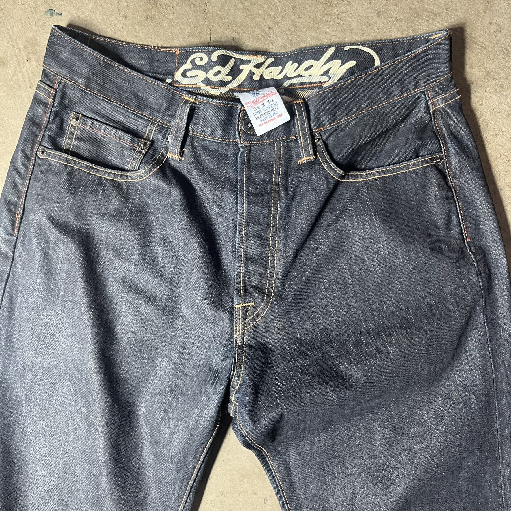 Ed Hardy Ed Hardy Black Spider Denim Size US 32 / EU 48 - 4 Thumbnail