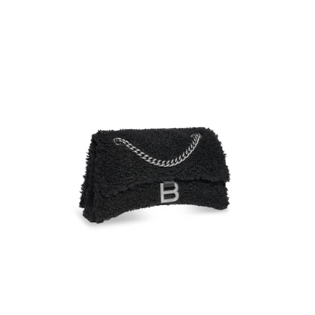 Balenciaga oc11z0825 Size: OS / Crush Small Chain Bag Shearling Bag Size ONE SIZE - 2 Thumbnail