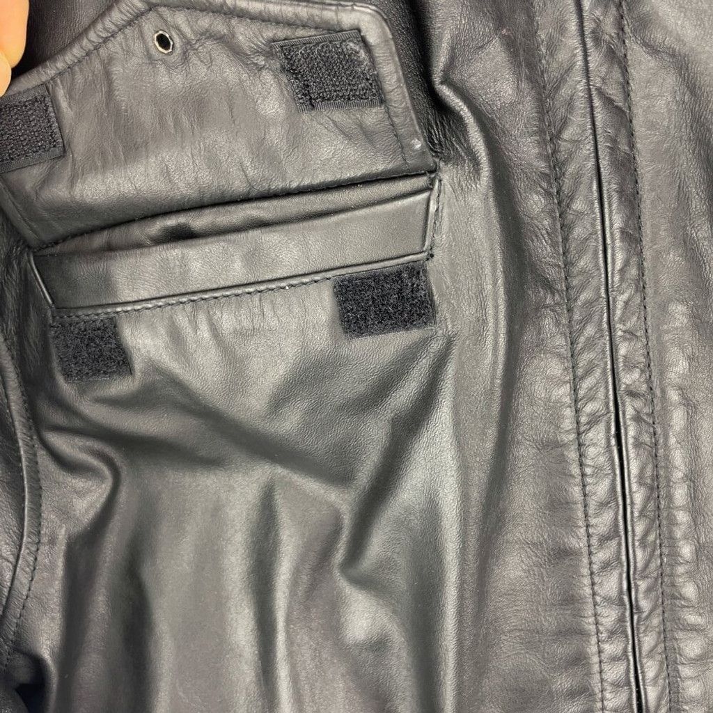 Rudsak RUDSAK Vintage Black Leather Contemporary Bomber Jacket Size US M / EU 48-50 / 2 - 11 Thumbnail