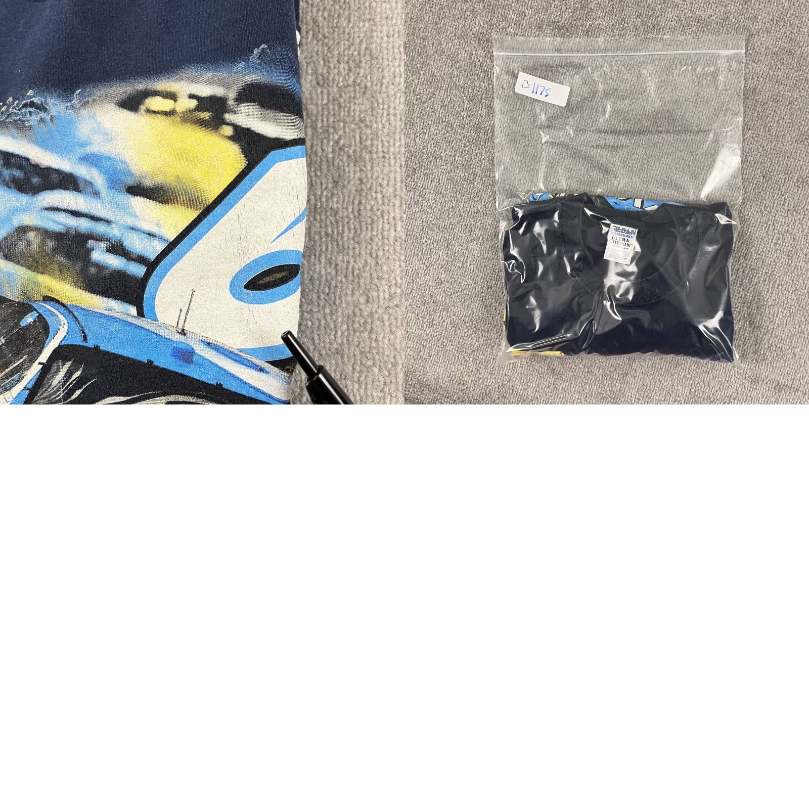 Gildan VINTAGE Gildan Mark Martin NASCAR Shirt Mens Large Blue Viagra Graphic Tee Double-Sided Graphic Print Size US L / EU 52-54 / 3 - 8 Thumbnail