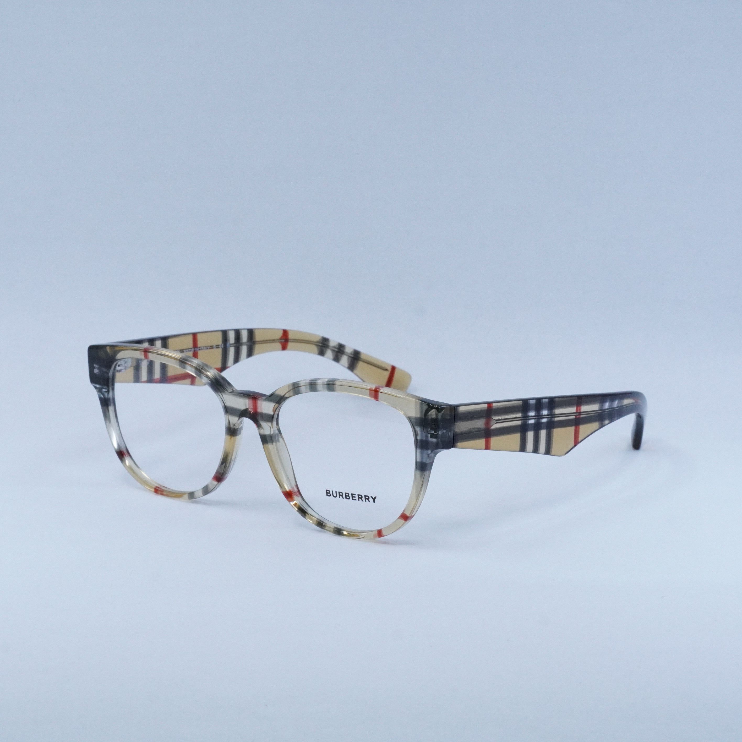 Burberry Burberry BE2410 4122 Eyeglasses Vintage Check 51mm Cat Eye Size ONE SIZE - 2 Thumbnail