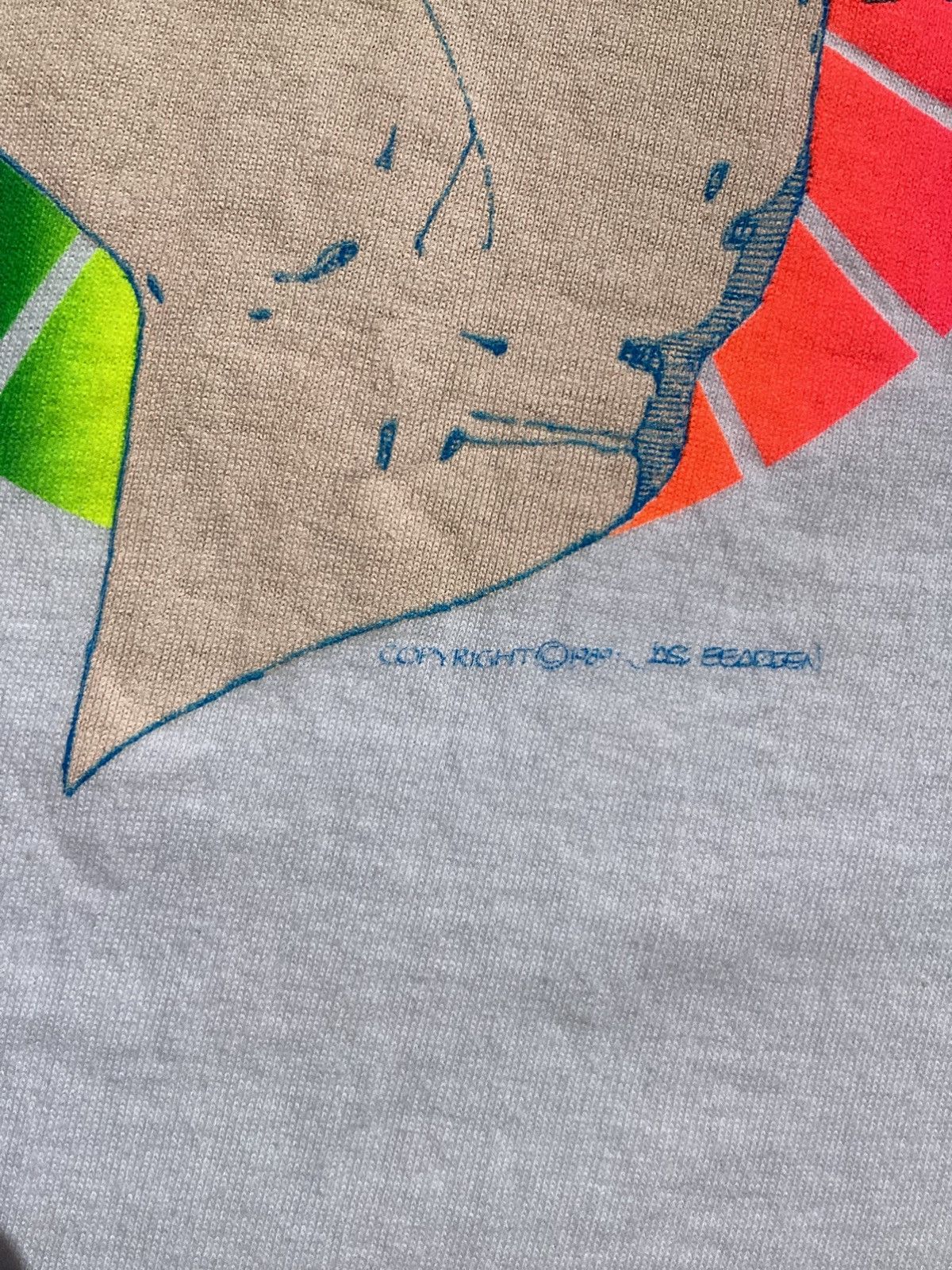Vintage Vtg 90s I really love you Sign language single stitch tshirt Size US L / EU 52-54 / 3 - 3 Thumbnail