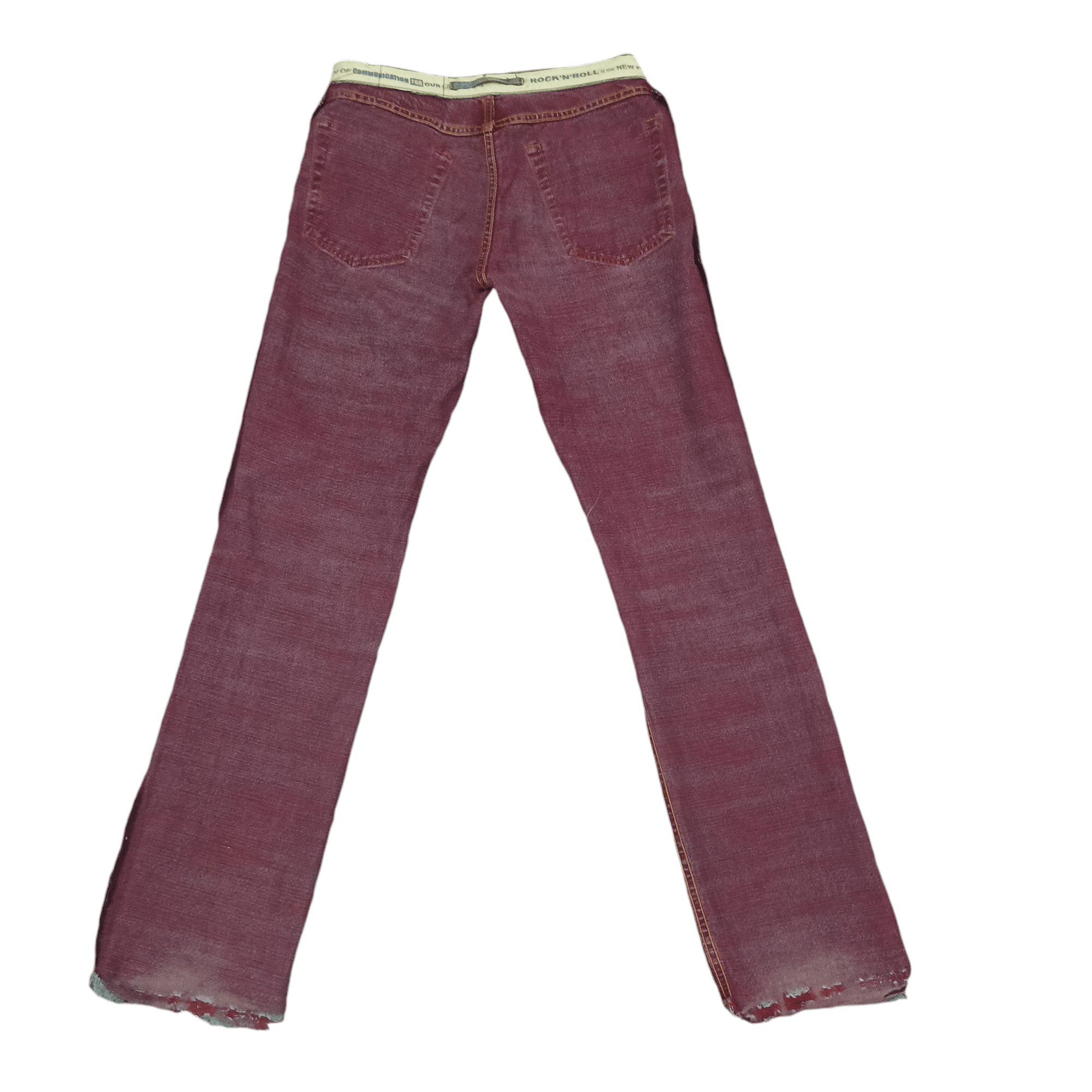 PPFM Rare PPFM Rock n Roll Jeans two tone colour distressed Size US 30 / EU 46 - 25 Thumbnail
