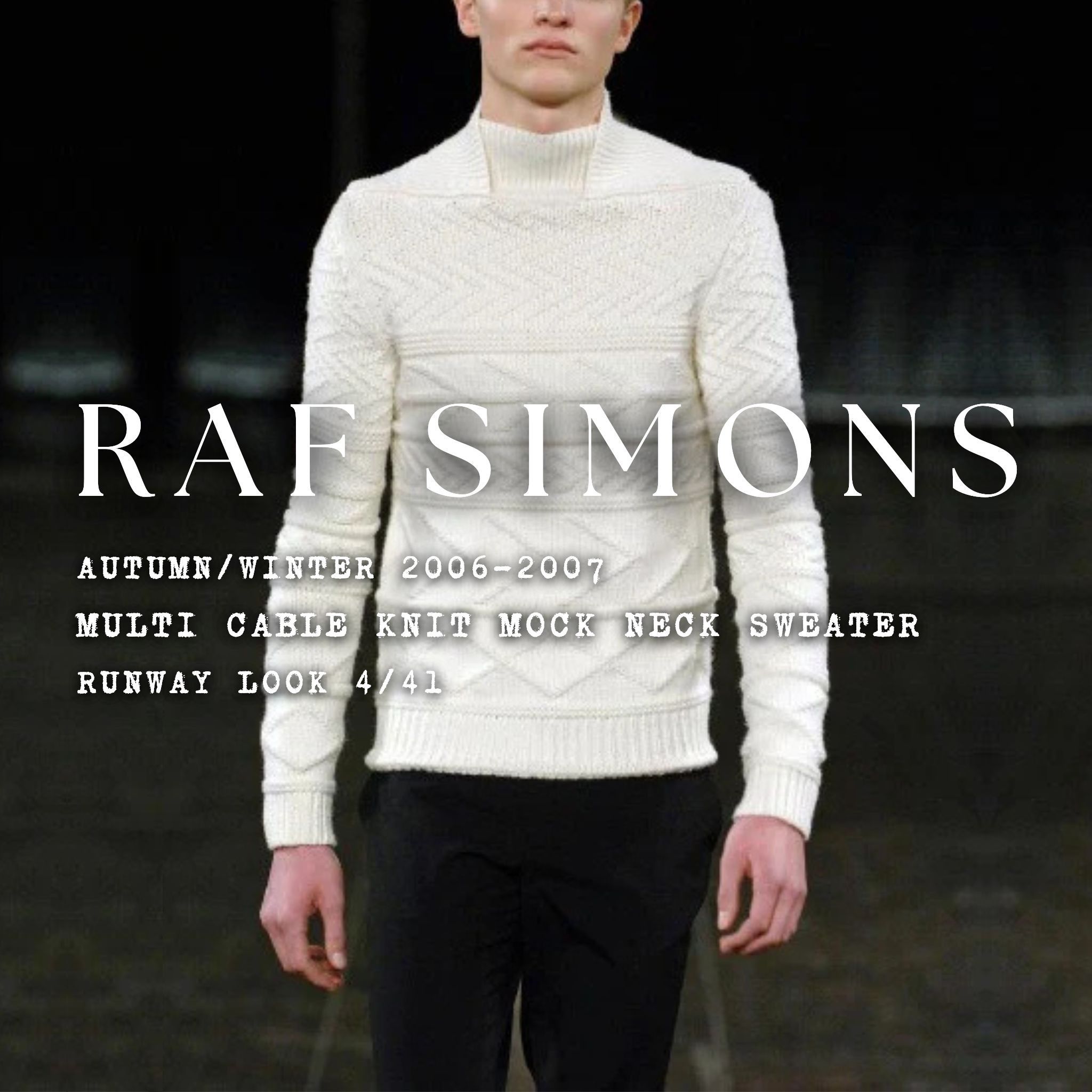 Raf Simons RAF SIMONS AW 06-07 Archive Grey Multi Cable Knit Sweater Size US M / EU 48-50 / 2 - 11 Thumbnail