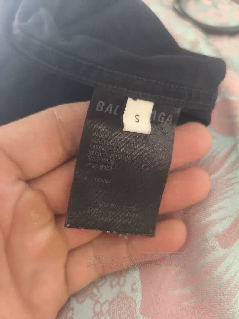 Balenciaga Balenciaga Short Sleeve Shirt, Black Logo Version Size US S / EU 44-46 / 1 - 7 Thumbnail