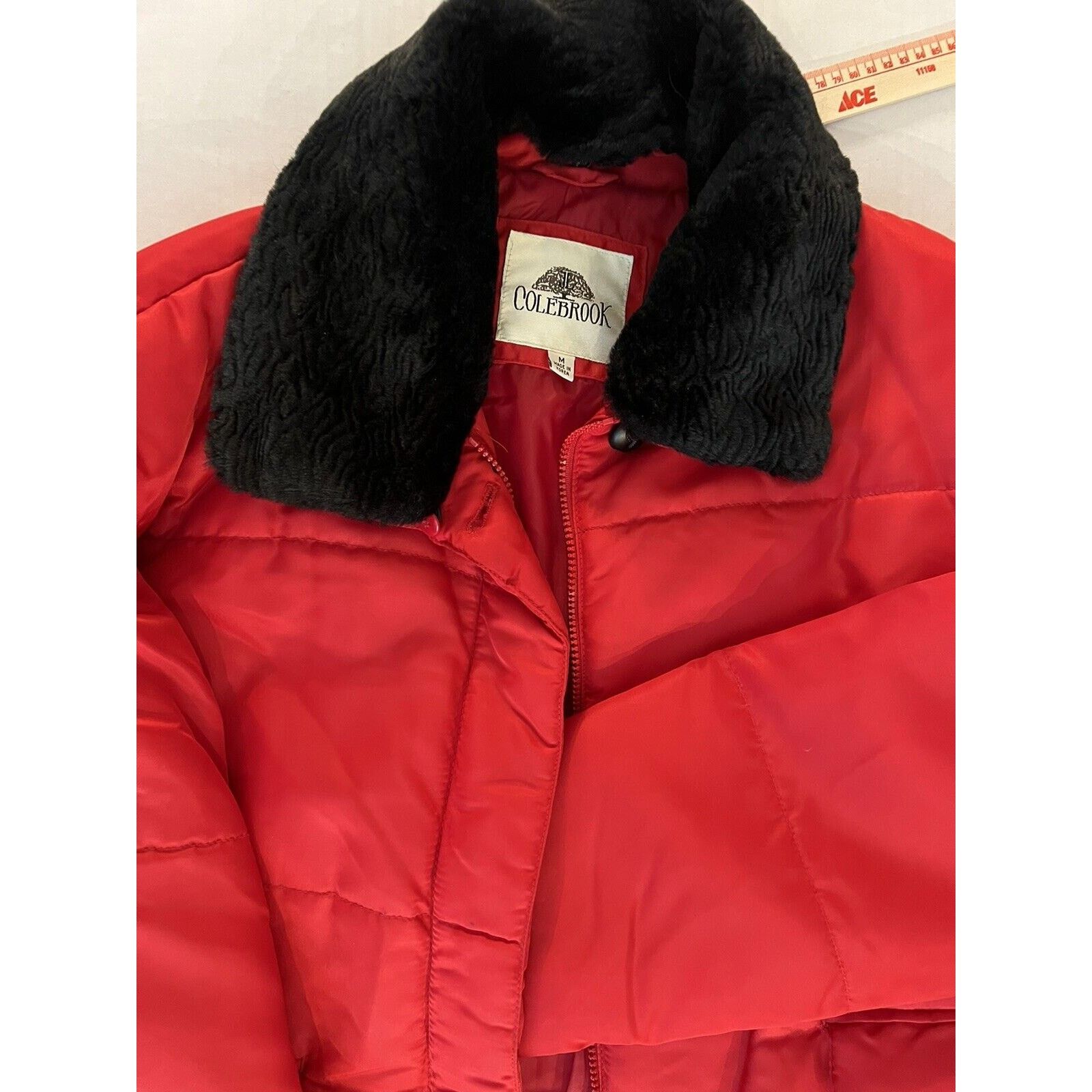 Other Vintage Colebrook Red Nylon Fleece Full Zip Puffer Jacket M Size M / US 6-8 / IT 42-44 - 3 Thumbnail