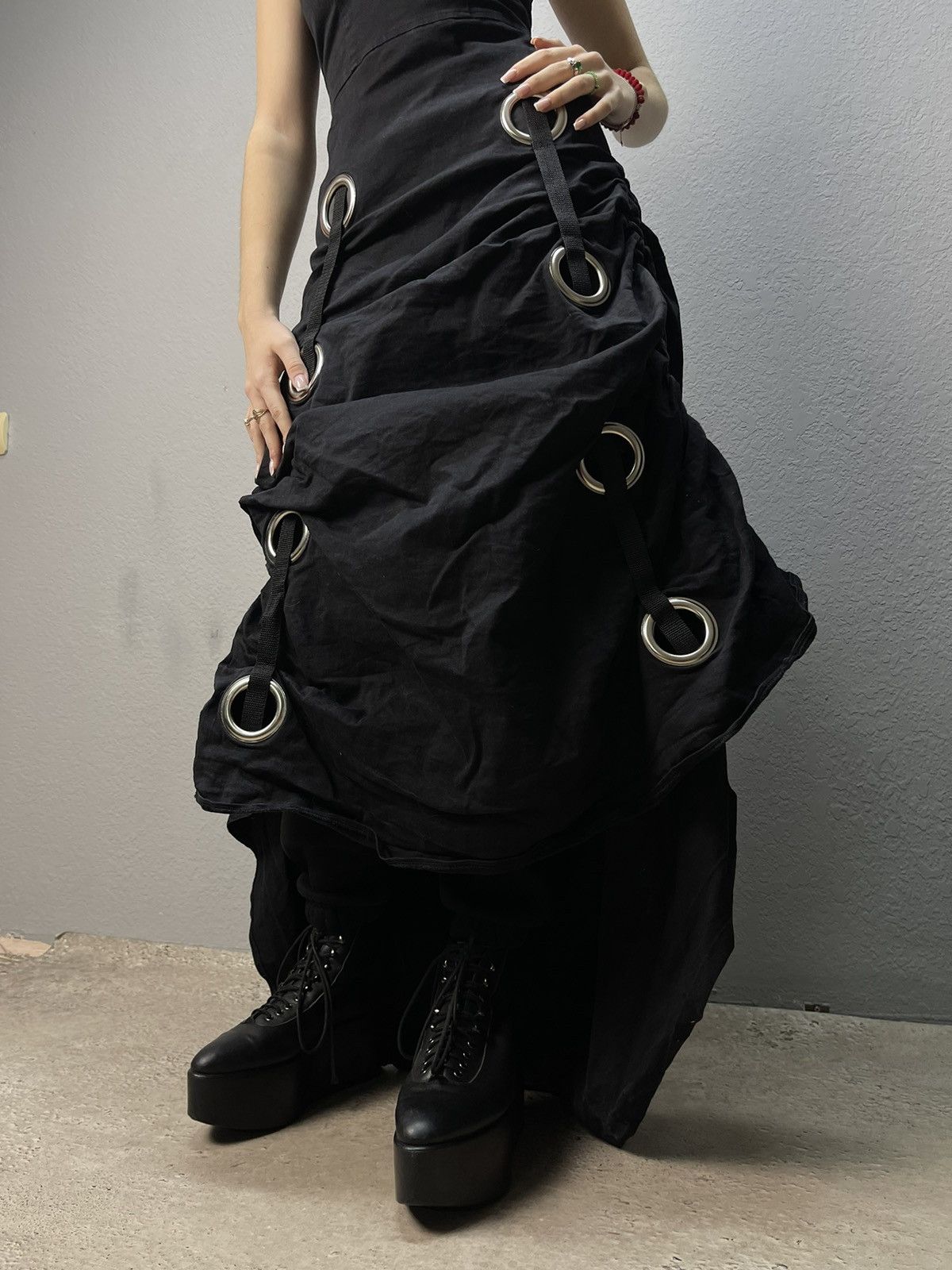 Other Dress Avant Garde vintage Y2K rare black J.P.G Size XS / US 0-2 / IT 36-38 - 9 Thumbnail