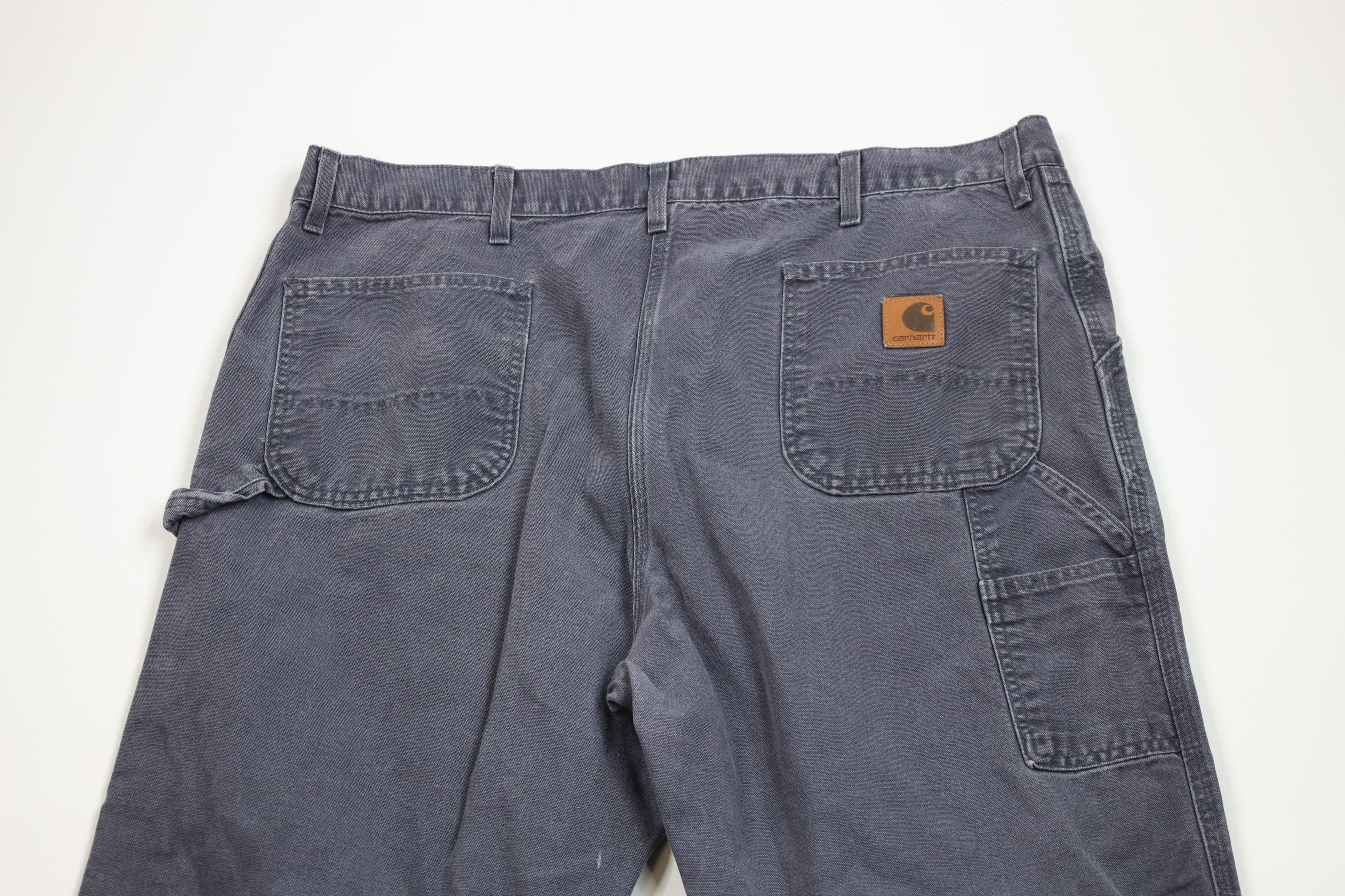 Carhartt × Vintage Vintage Y2K Carhartt Wide Leg Dungaree Pants Petrol Blue Size US 44 / EU 60 - 10 Thumbnail