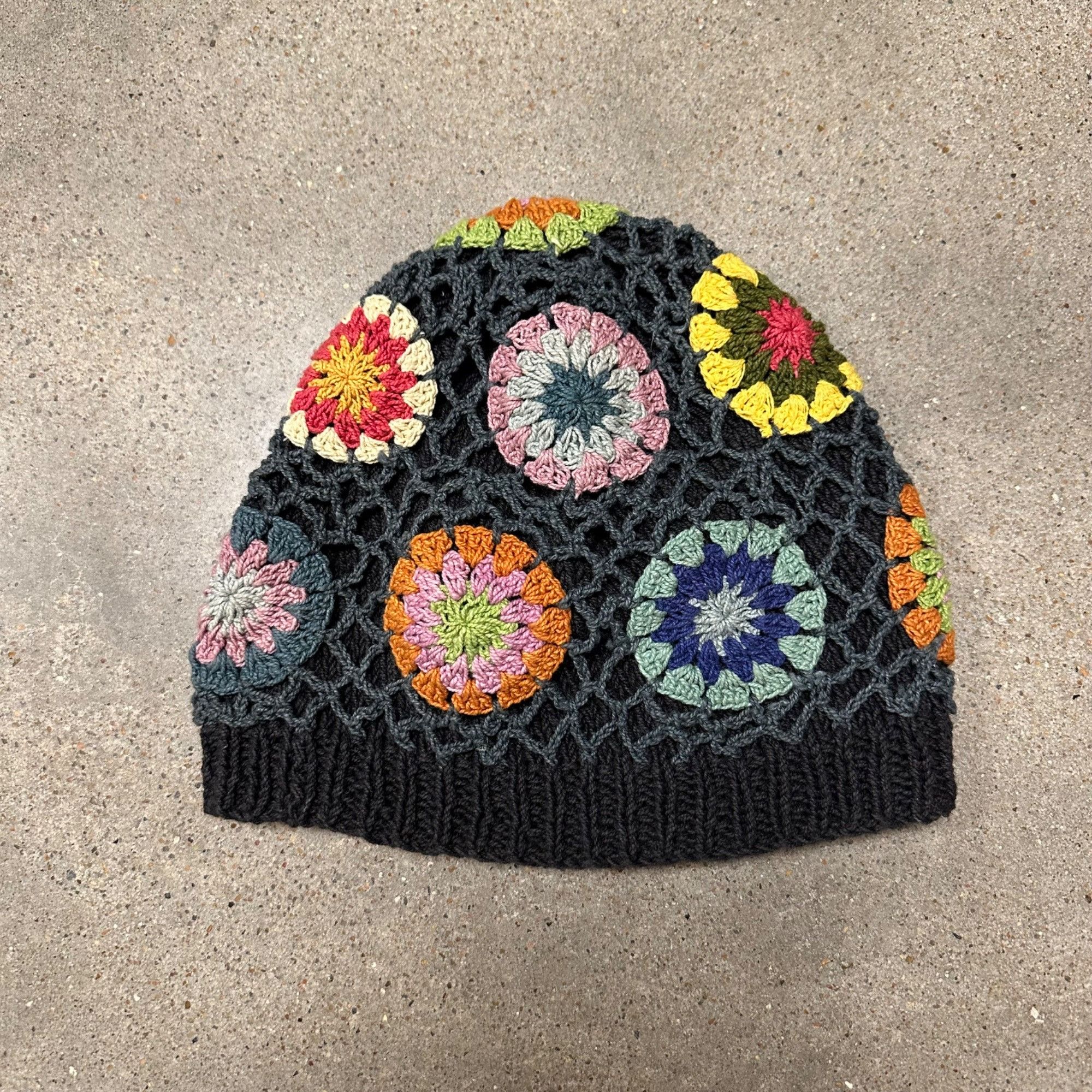 Vintage Vintage Unique Embroidery Beanie Hat Size ONE SIZE - 2 Thumbnail
