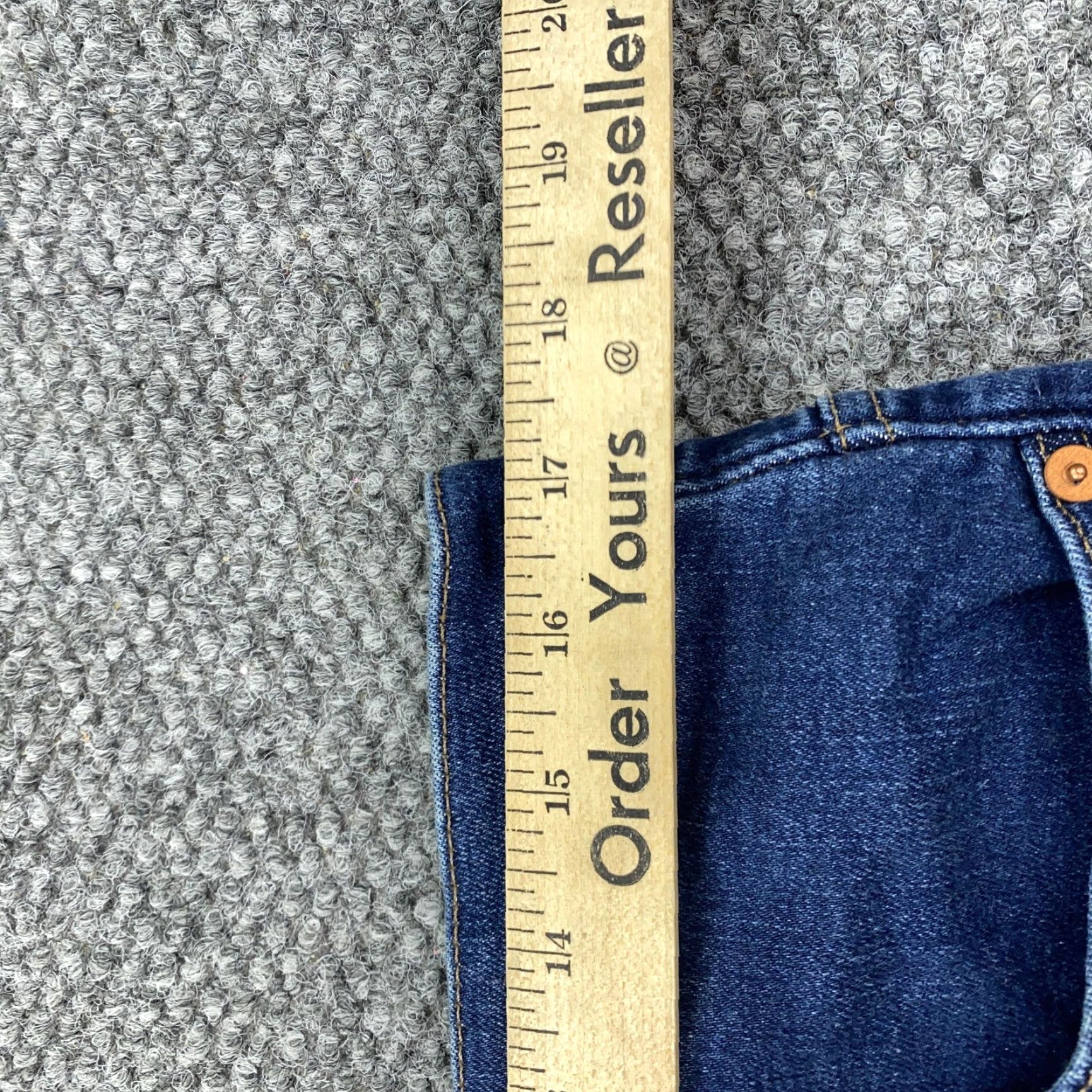 Madewell Madewell Jeans Womens 32 Blue High Rise Skinny Flare Denim Inseam 31 Stretch Size 24" / US 00 / IT 34 - 7 Thumbnail