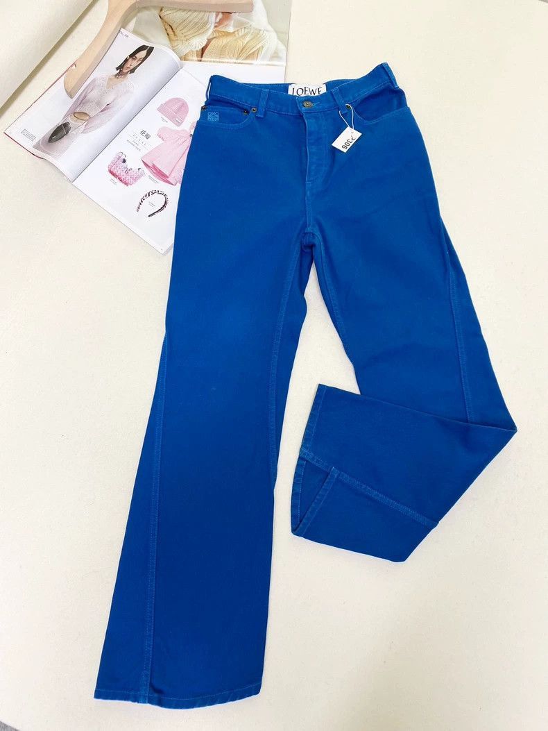 Loewe Loewe Irregular Solid Color Denim Pants Size US 36 / EU 52 - 7 Thumbnail