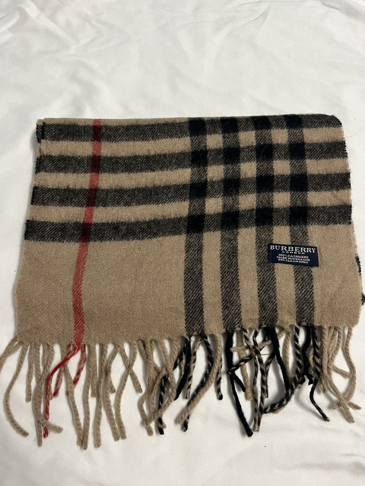 Burberry × Vintage Burberry Nova Scarf Light Brown Size ONE SIZE - 1 Thumbnail