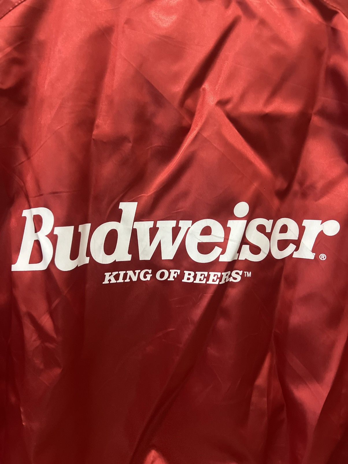 Budweiser × Vintage Vintage Budweiser King Of Beers Light Jacket Button Up Size US L / EU 52-54 / 3 - 5 Thumbnail
