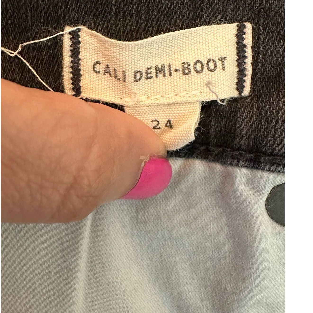 Madewell Madewell black cali demi boot buttoned stretch jeans size 24 Size 24" / US 00 / IT 34 - 4 Thumbnail