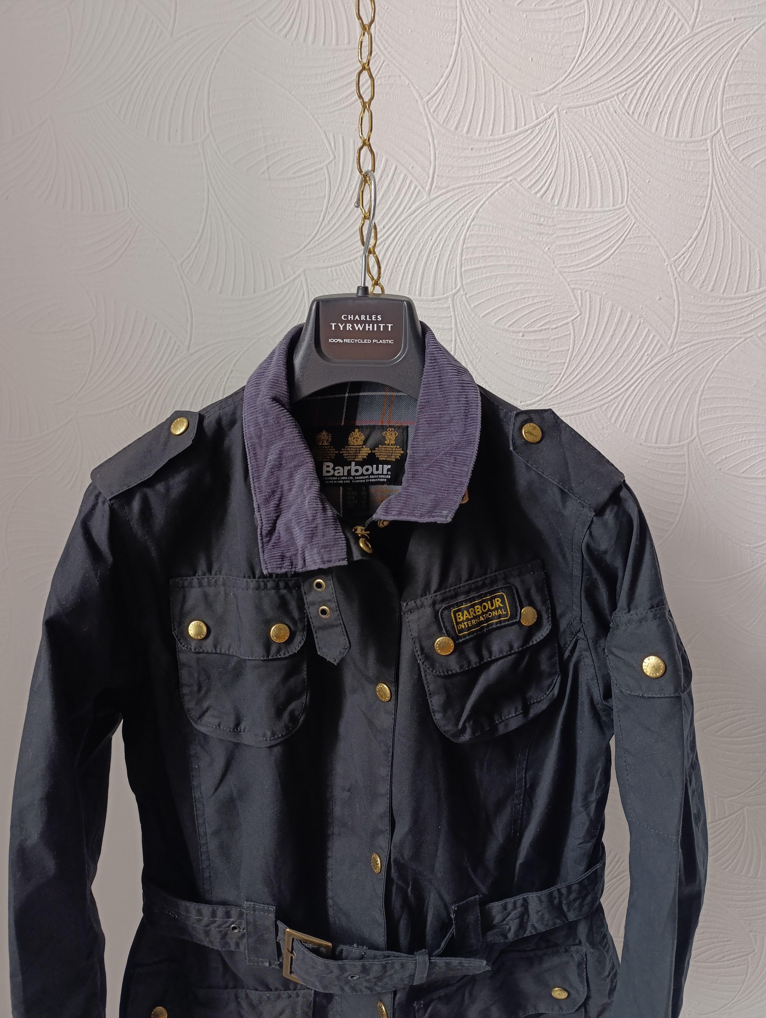Barbour BARBOUR WAX WOMENS BIKER JACKET L1925 INTERNATIONAL JACKET Size S / US 4 / IT 40 - 2 Thumbnail