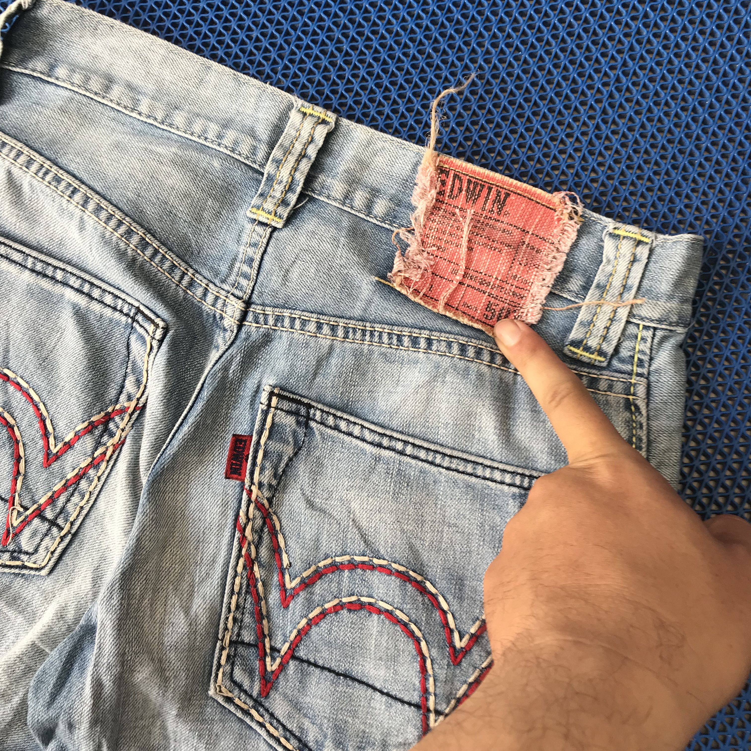 Edwin Vintage Edwin Shortpants Blue Jeans Button Permex Size US 29 - 3 Thumbnail
