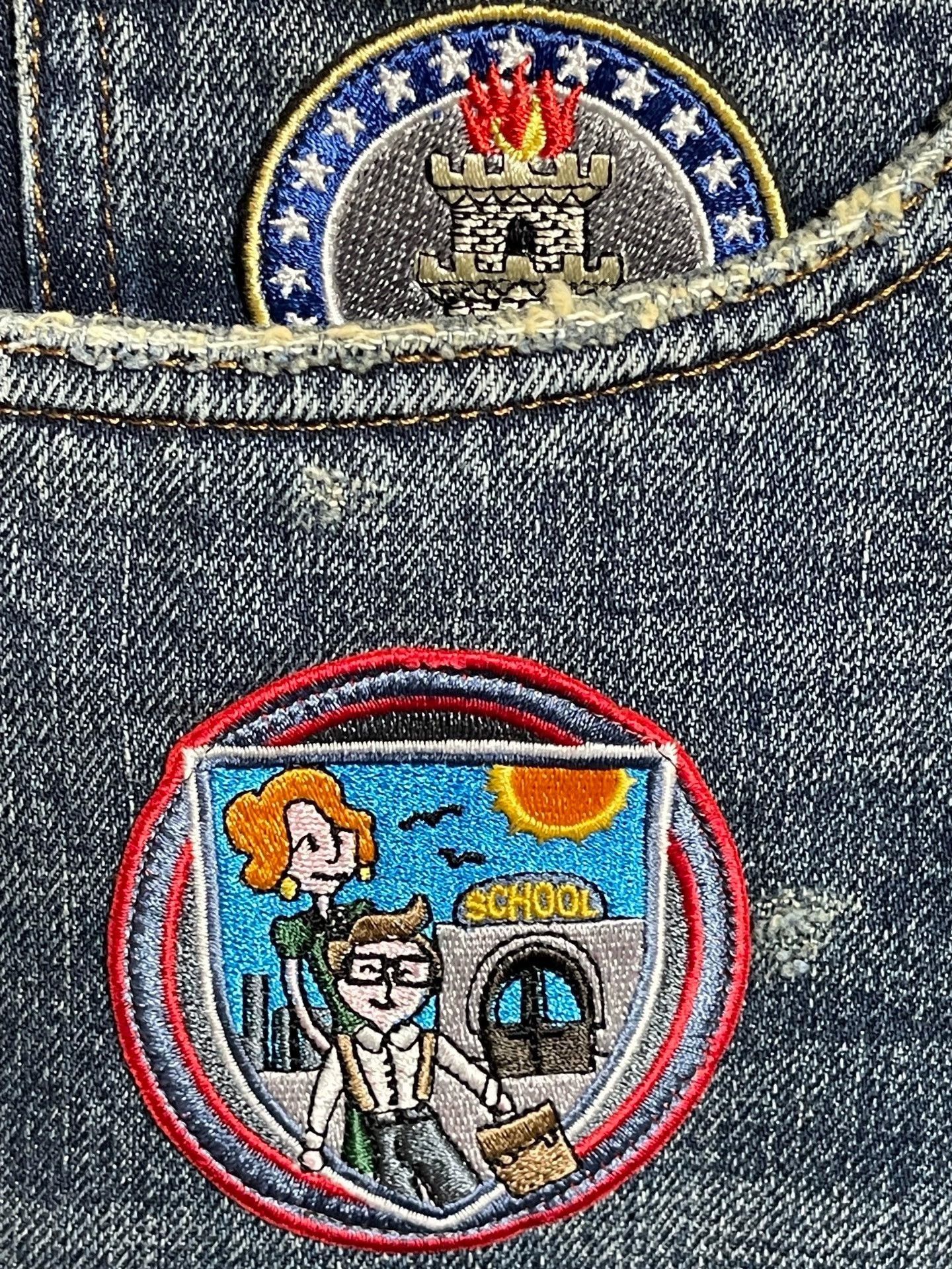 Dolce & Gabbana Blue Distressed Denim Jeans with Patches Size 30 Size US 30 / EU 46 - 4 Thumbnail