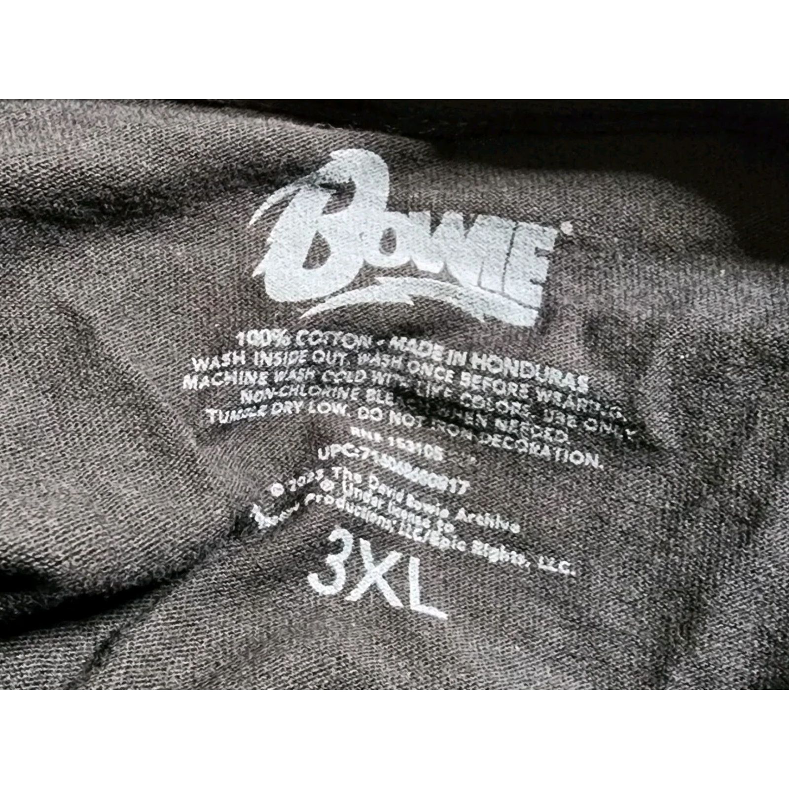 Rainbow David Bowie Rainbow Logo Pride Band T Shirt Mens 3XL Black Size US XXL / EU 58 / 5 - 5 Thumbnail