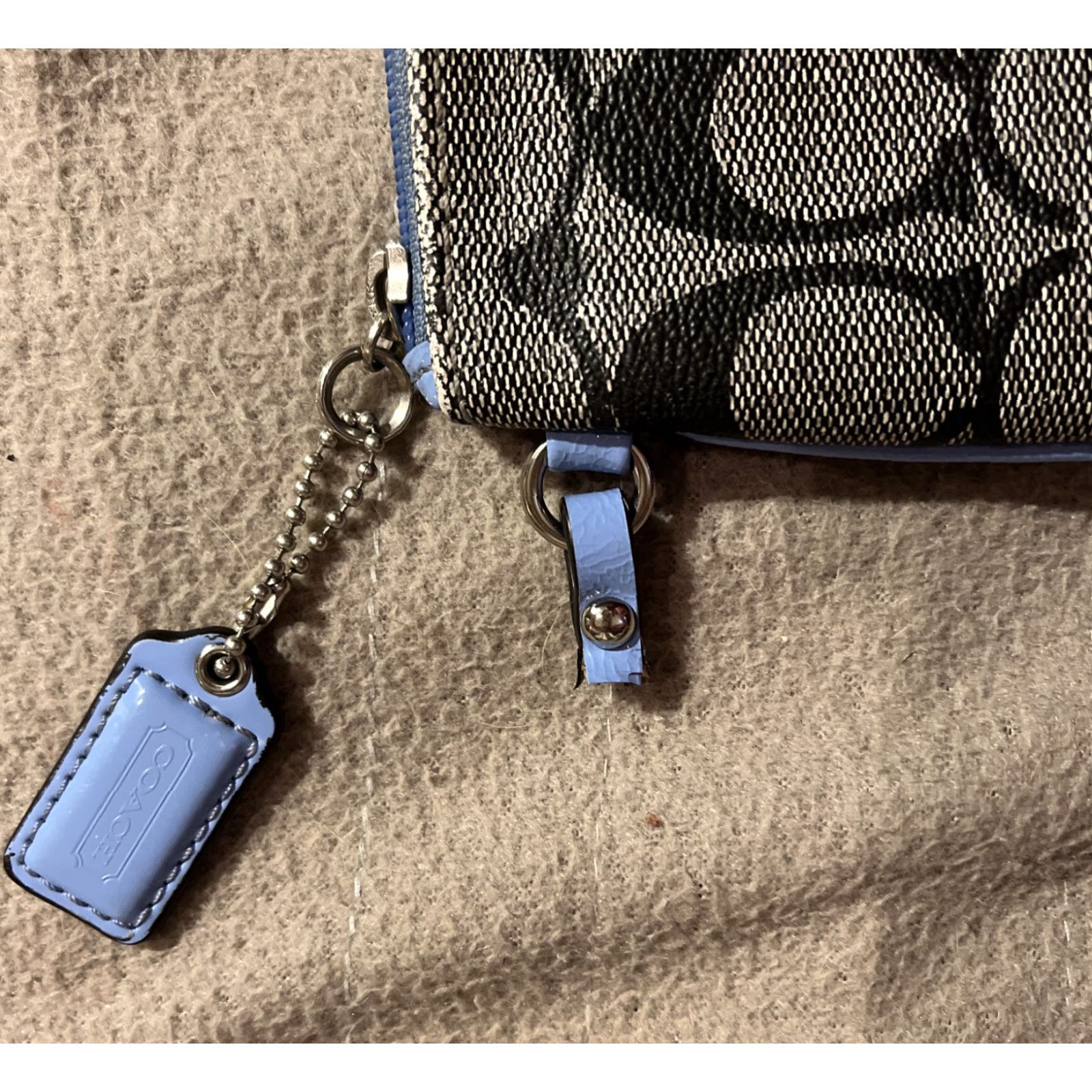 Coach Coach Women’s Leather Wristlet Bag Small Multicolor Logo Pouch Credit Card Organizer Size ONE SIZE - 2 Thumbnail