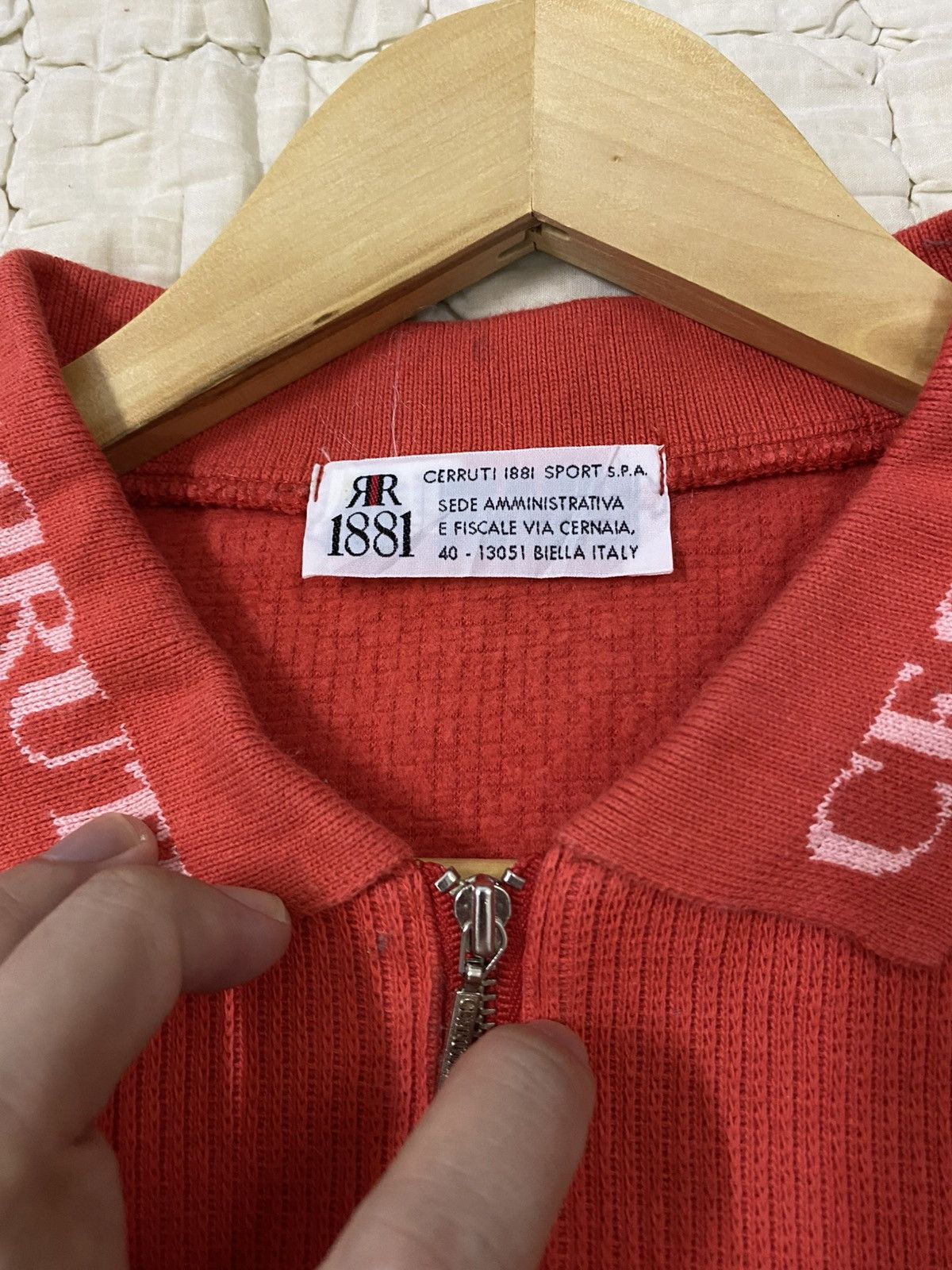 Cerruti 1881 Vintage 90s Cerutti 1881 Sweatshirt Half Zipper Big Logo Size US XS / EU 42 / 0 - 3 Thumbnail