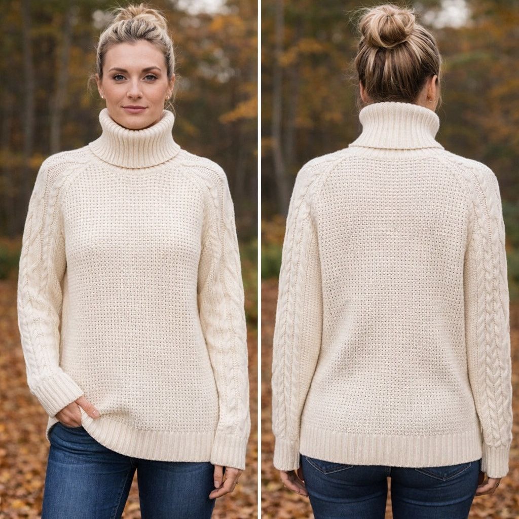 Lauren Ralph Lauren Lauren Ralph Lauren Cable Turtleneck XL Size XL / US 12-14 / IT 48-50 - 1 Thumbnail