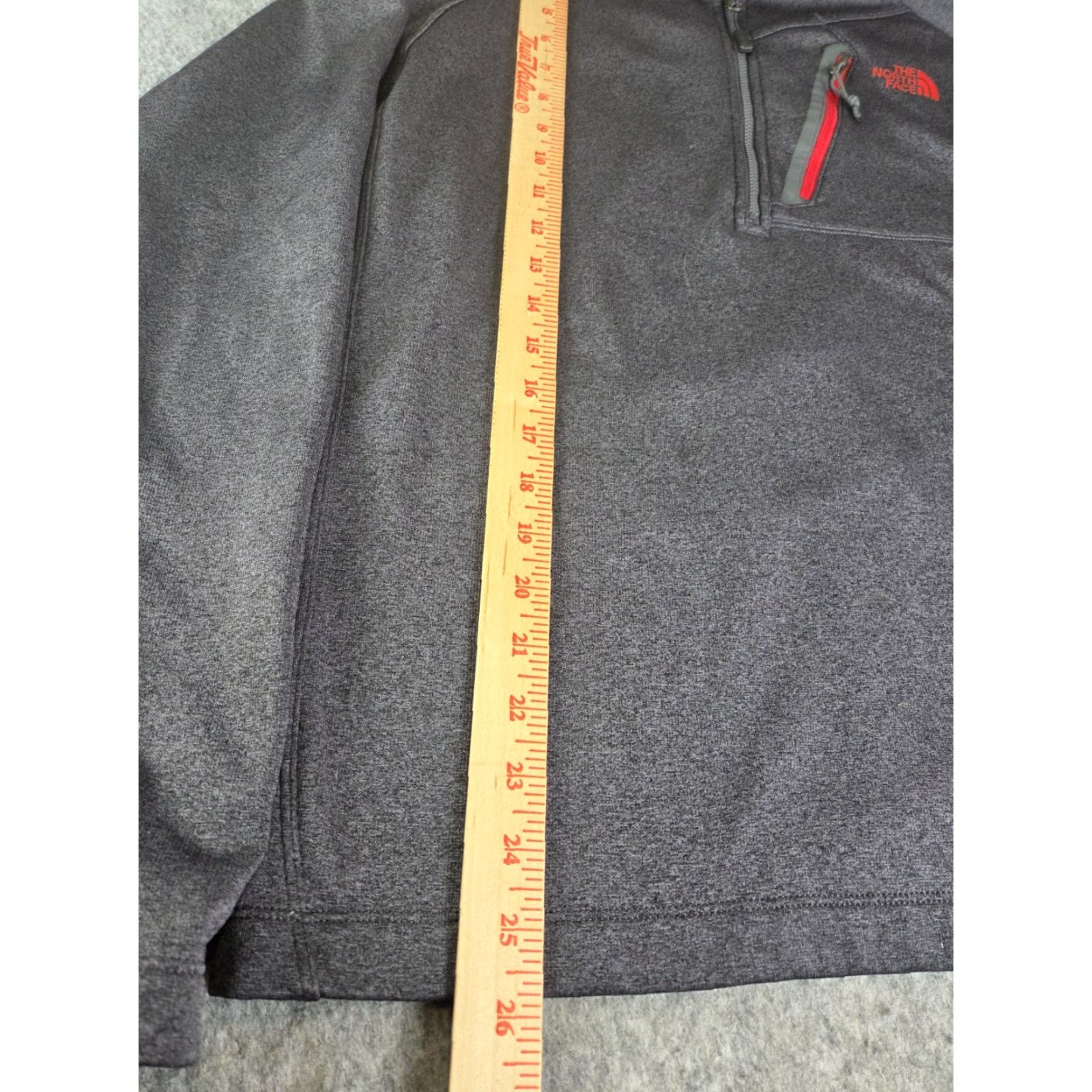 The North Face The North Face Men's Pullover Jacket 1/4 Zip M Gray Polyester Zippered Jacket Size US M / EU 48-50 / 2 - 7 Thumbnail