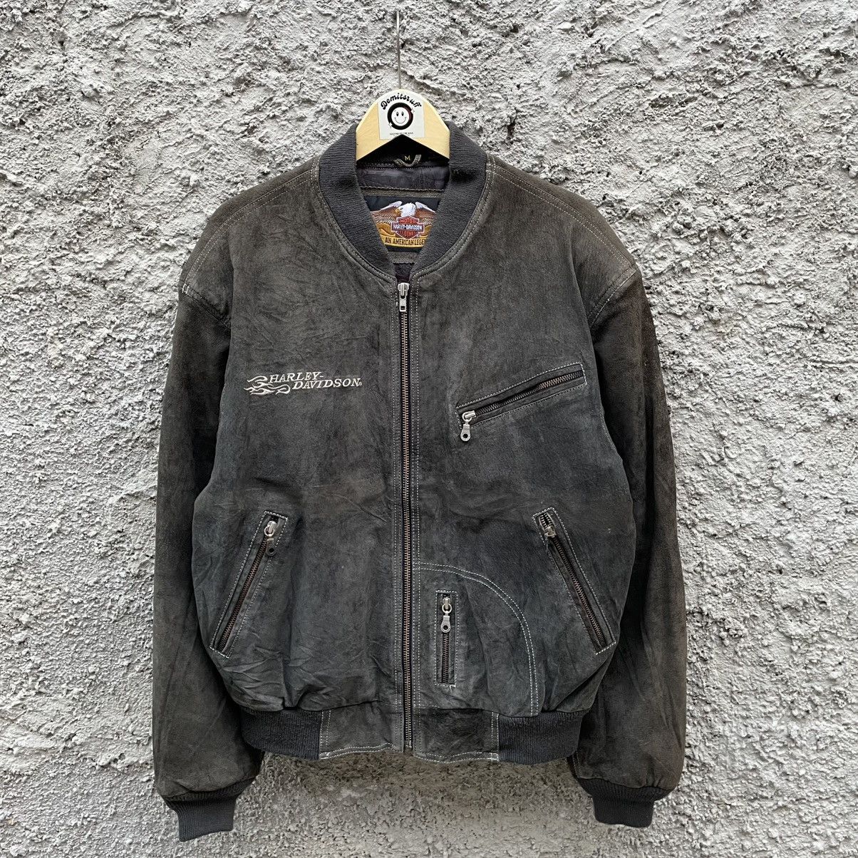 Harley Davidson Vintage Bomber Harley Davidson Size US XL / EU 56 / 4 - 1 Thumbnail