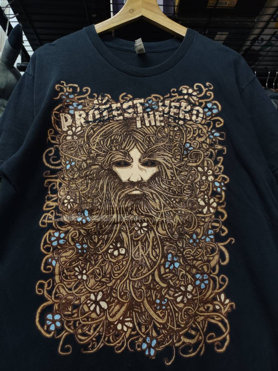 Band Tees Vtg Protect The Hero Band " Celtic Green Man " Art T-Shirt Size US L / EU 52-54 / 3 - 1 Thumbnail