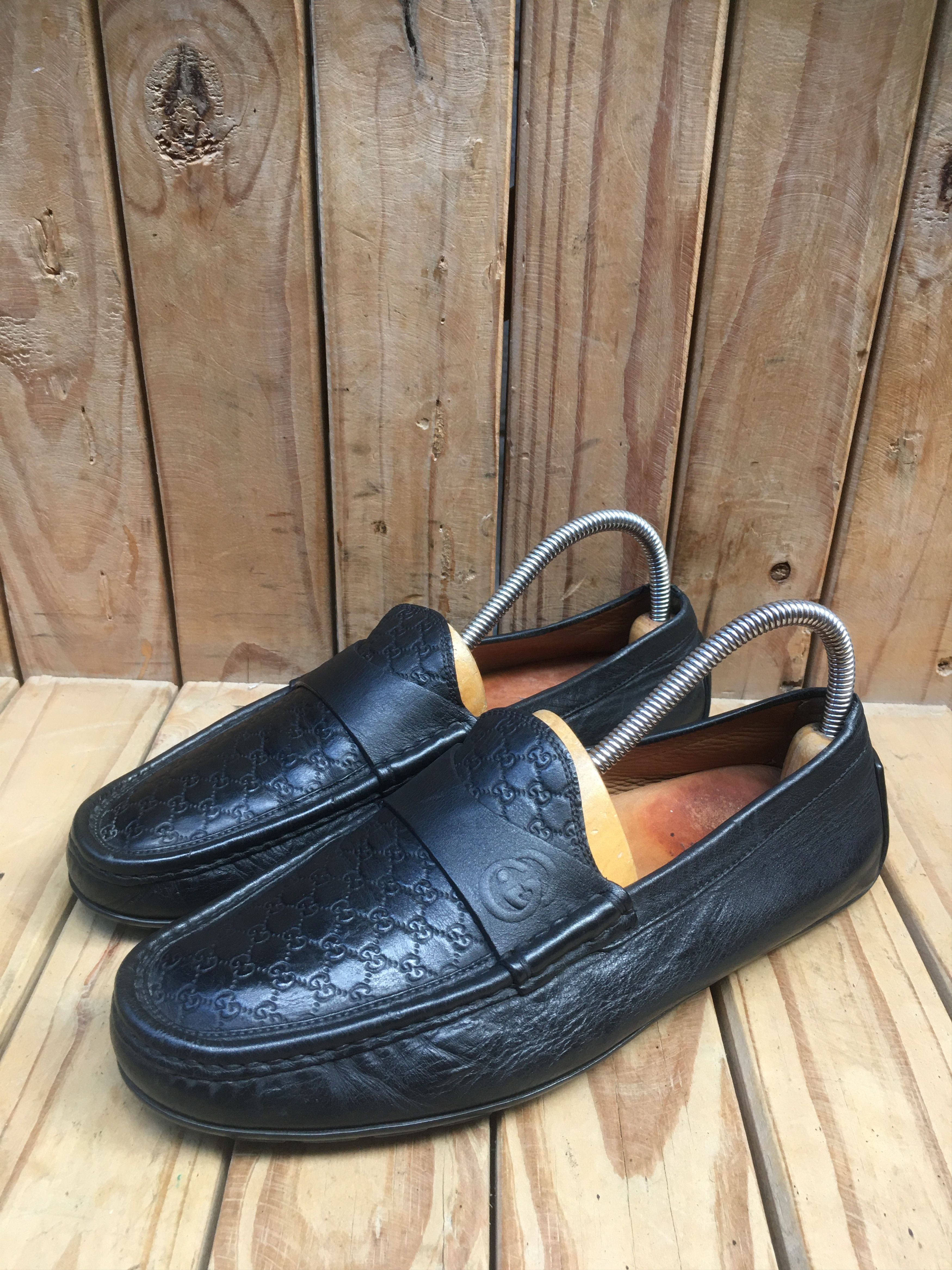 Gucci Gucci 322929 GG Black Men’s Leather Loafers UK 6.5 Size US 7 / EU 40 - 2 Thumbnail