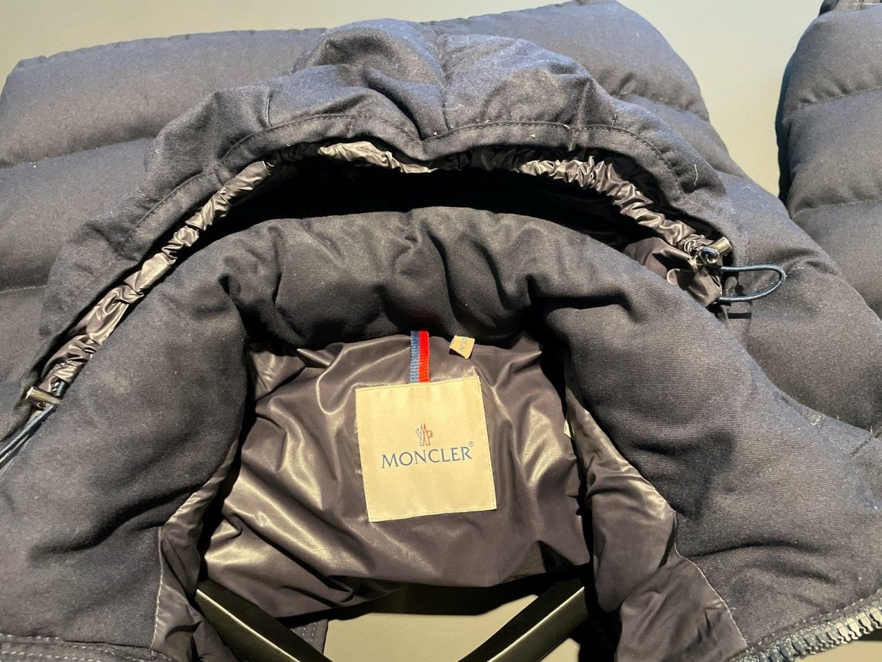 Moncler Moncler Montgenevre Hooded Wool Flannel Quilted Puffer Navy Size US L / EU 52-54 / 3 - 15 Thumbnail