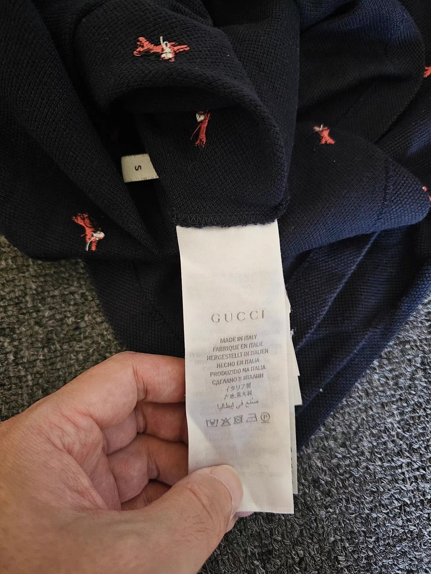 Gucci Gucci Embroidered Polo Shirt, Size US S / EU 44-46 / 1 - 5 Thumbnail