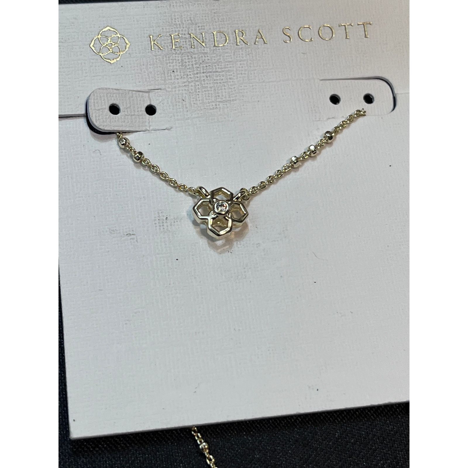 Kendra Scott Kendra Scott Gold Tone Clover Pendant Necklace 14" Size ONE SIZE - 1 Preview
